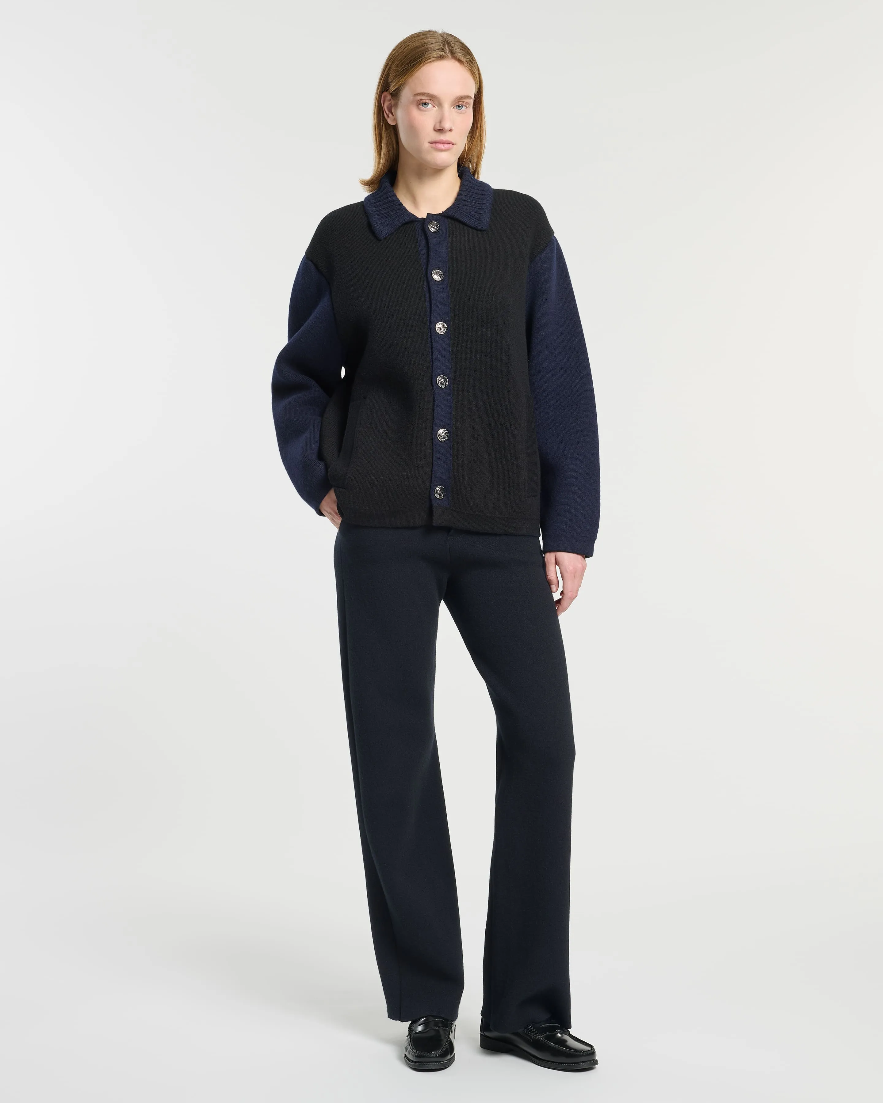Veste trompe-l'œil en cachemire et laine sold by Barrie product image thumbnail 4