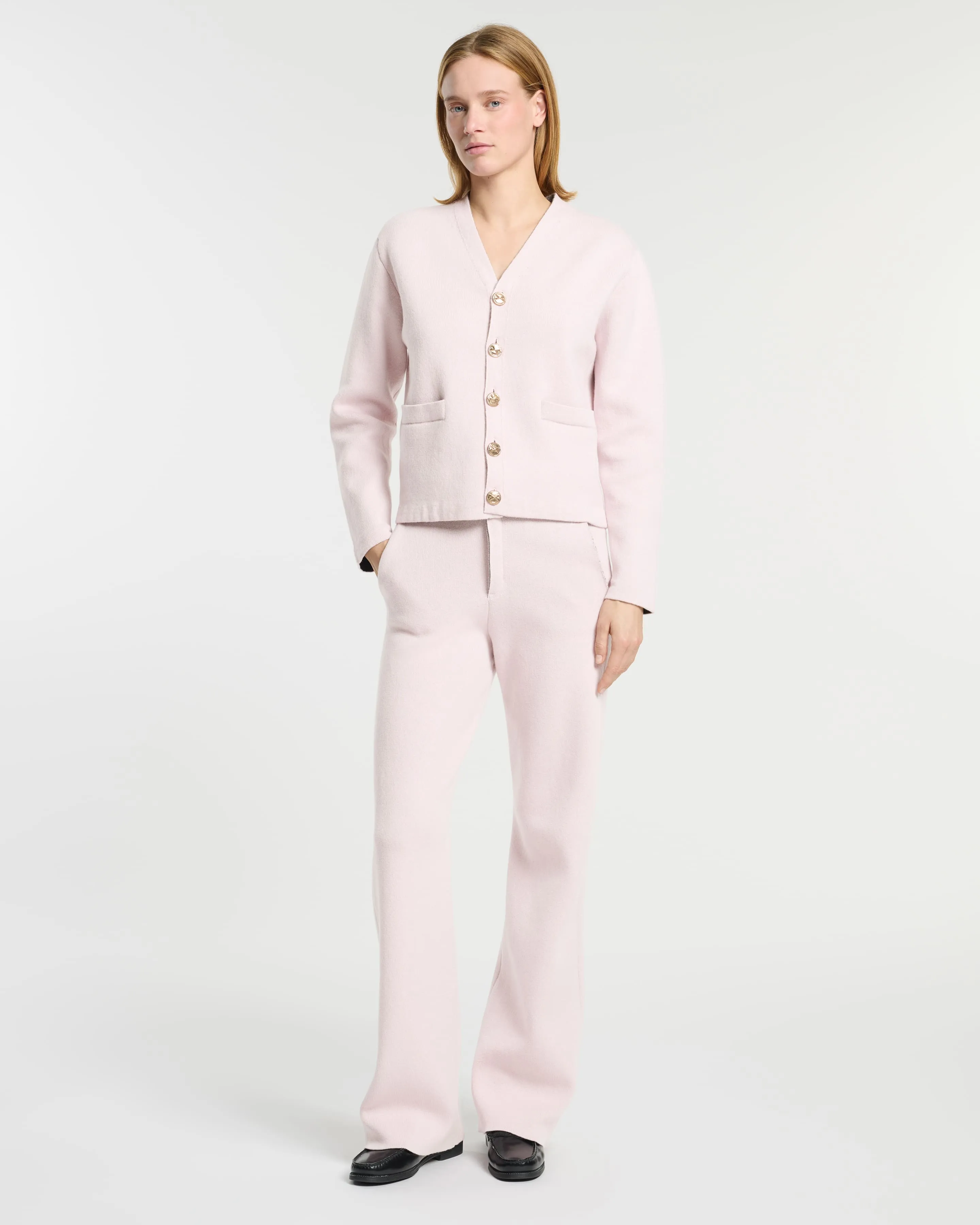 Cardigan col V en cachemire et laine sold by Barrie product image thumbnail 4