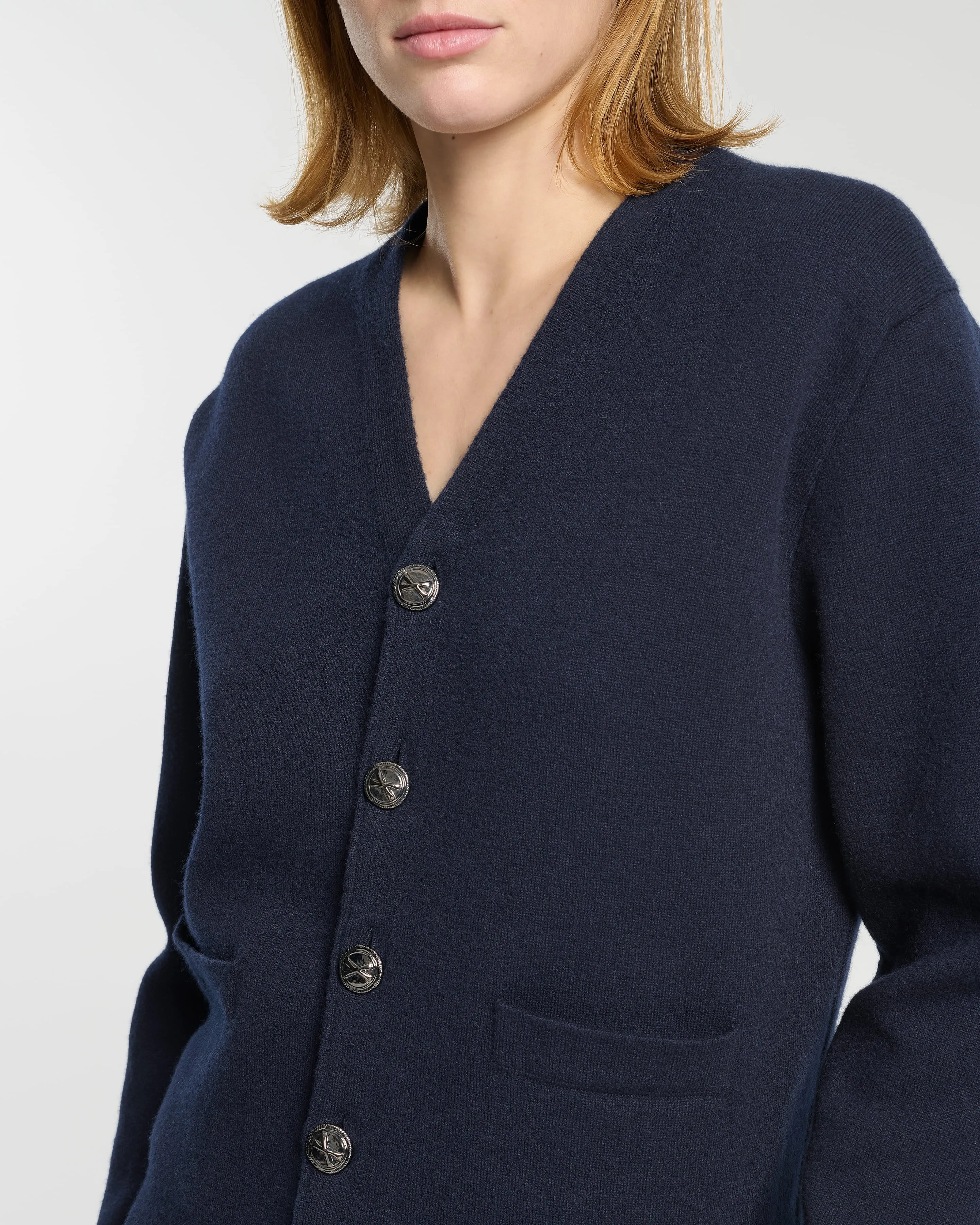 Cardigan col V en cachemire et laine sold by Barrie product image thumbnail 2