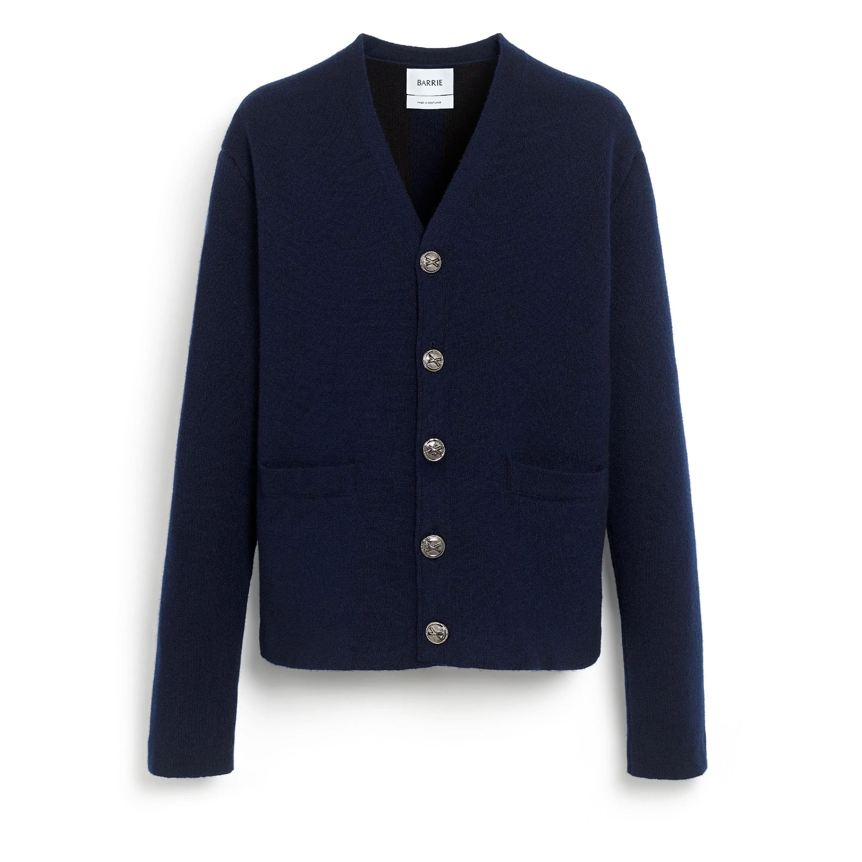 Cardigan col V en cachemire et laine sold by Barrie