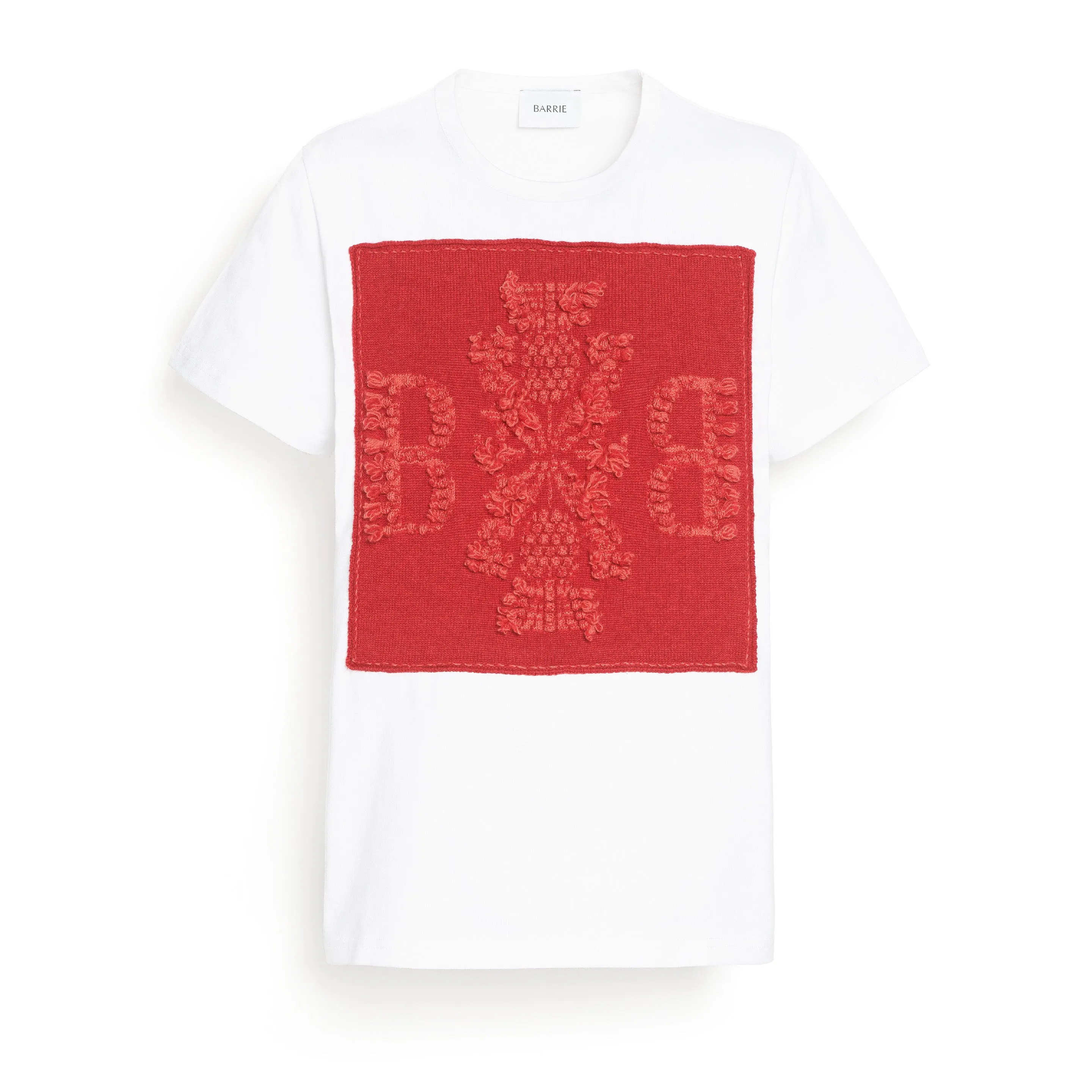 T-Shirt avec patch logo B en cachemire sold by Barrie