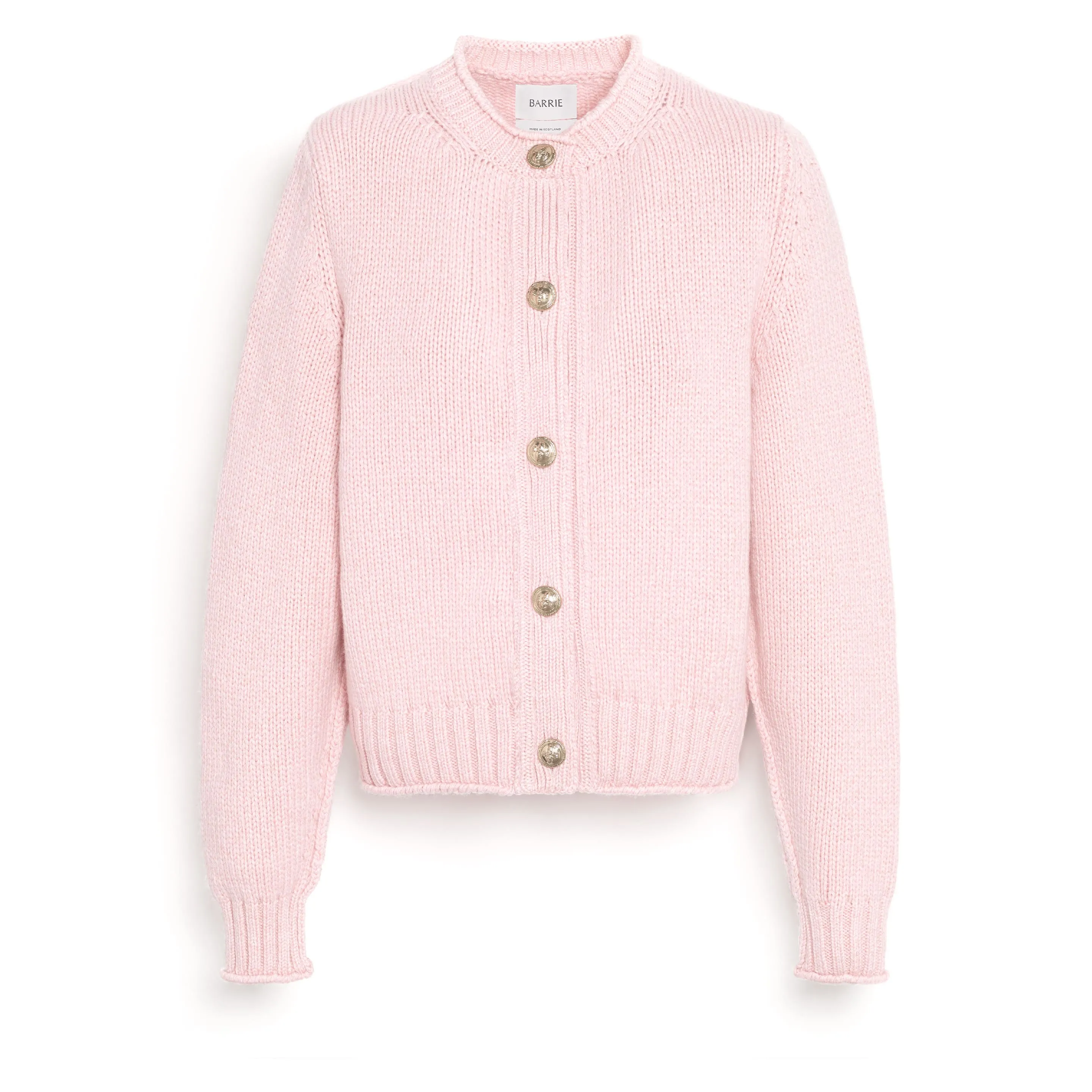 Cardigan épais en cachemire à boutons dorés sold by Barrie