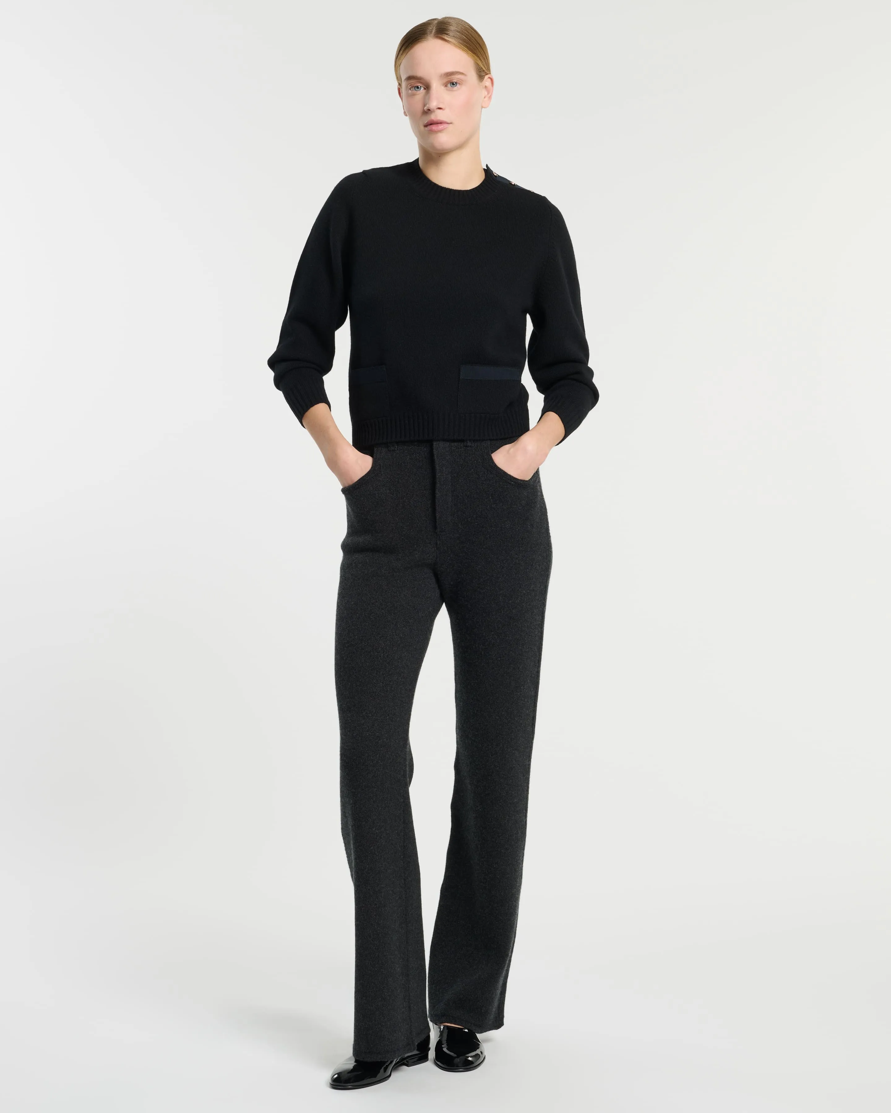 Pull en laine avec détail ruban sold by Barrie product image thumbnail 4