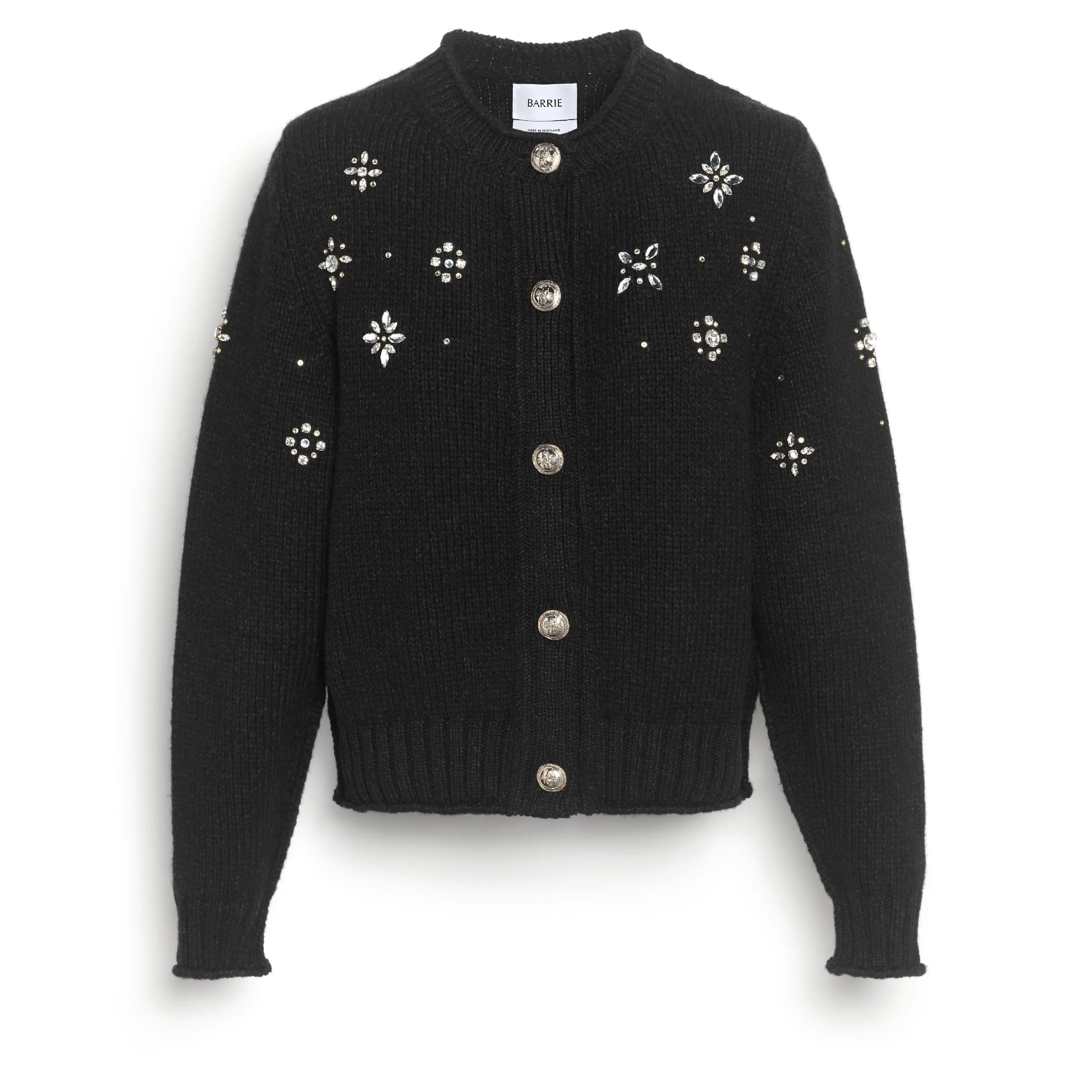 Cardigan épais en cachemire avec détail bijoux sold by Barrie