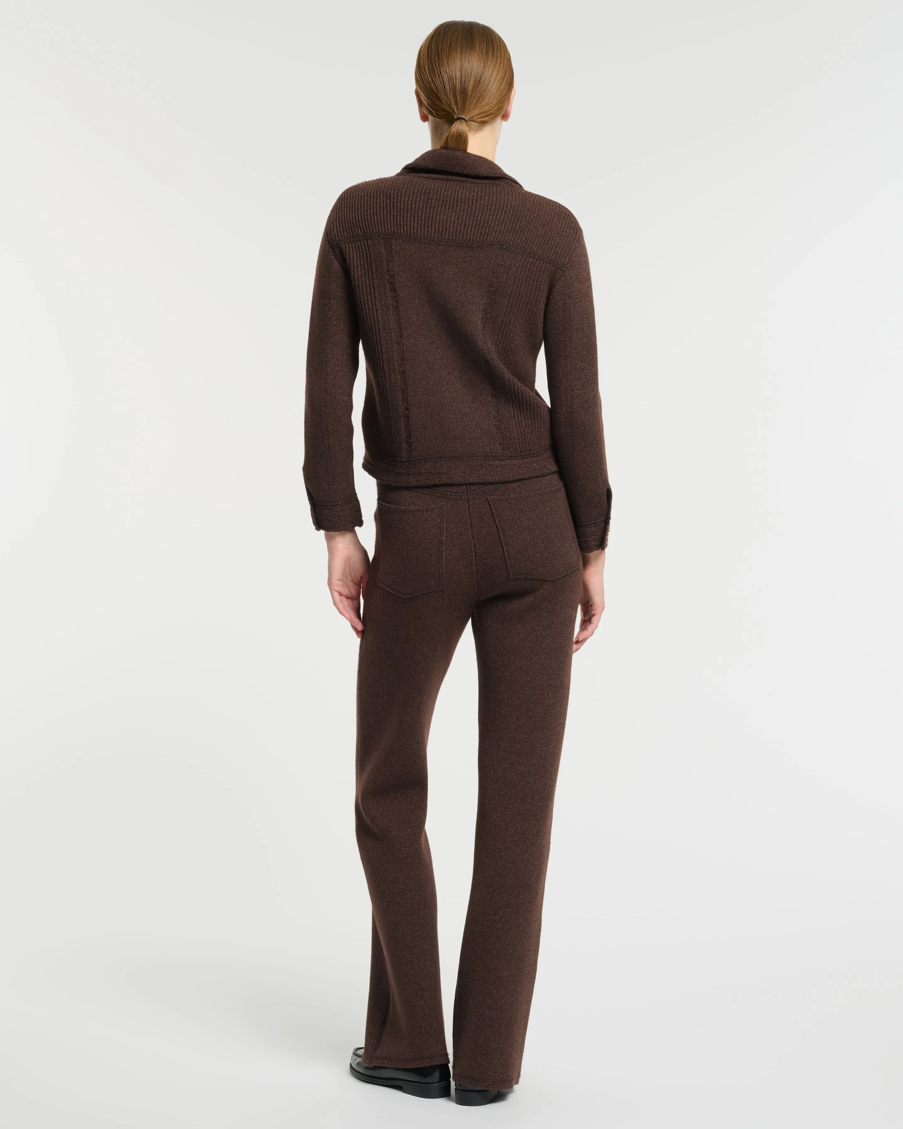 Veste Denim ajustée en cachemire et coton sold by Barrie product image thumbnail 5