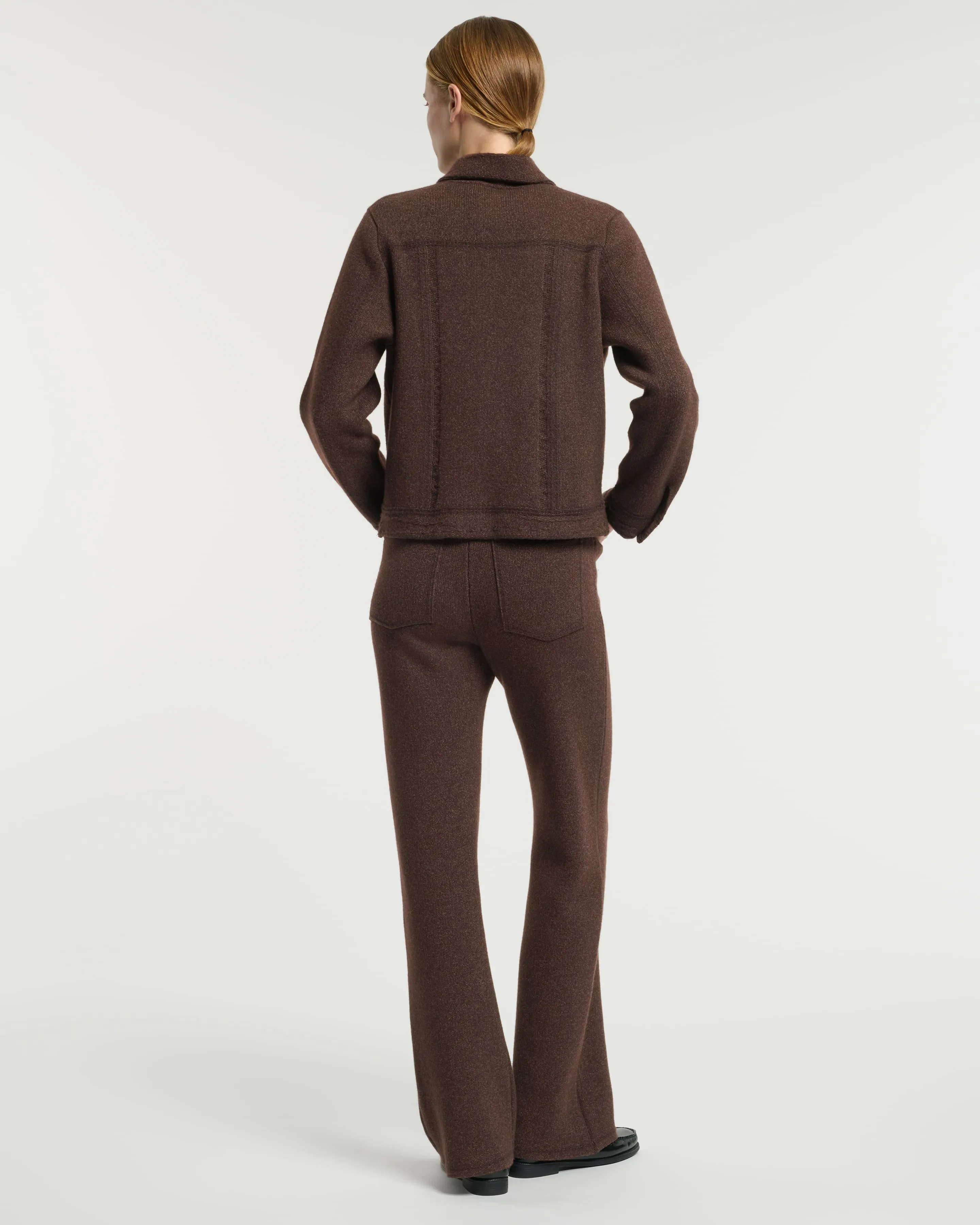 Veste Denim en cachemire et coton à coupe droite sold by Barrie product image thumbnail 5