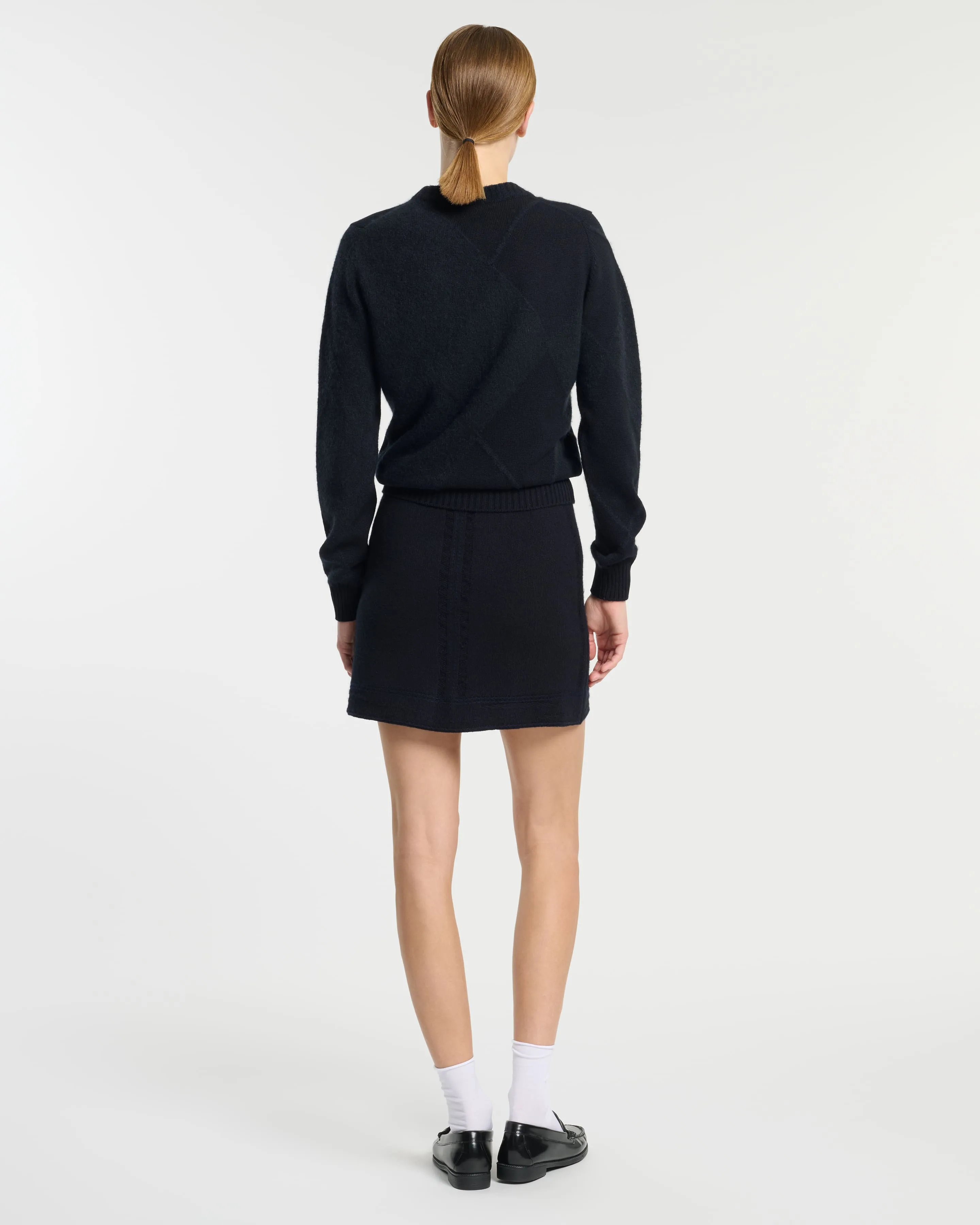 Pull en cachemire à motif argyle sold by Barrie product image thumbnail 5