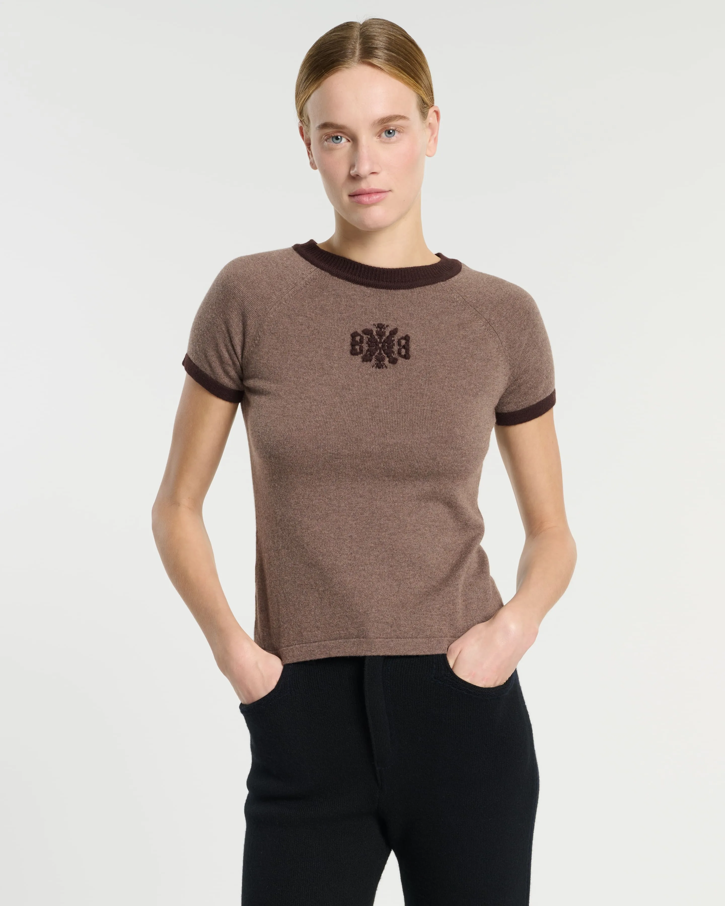 Top en cachemire logo B sold by Barrie product image thumbnail 3