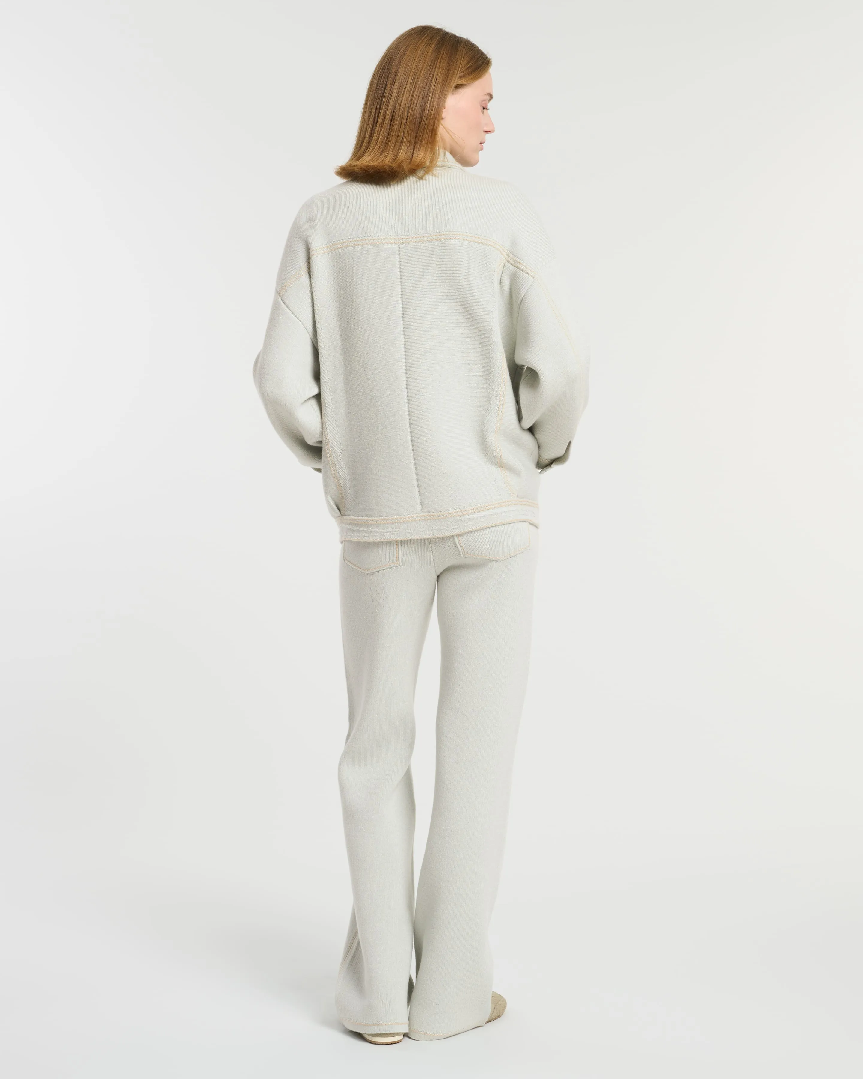 Veste Denim oversize en cachemire et coton sold by Barrie product image thumbnail 5