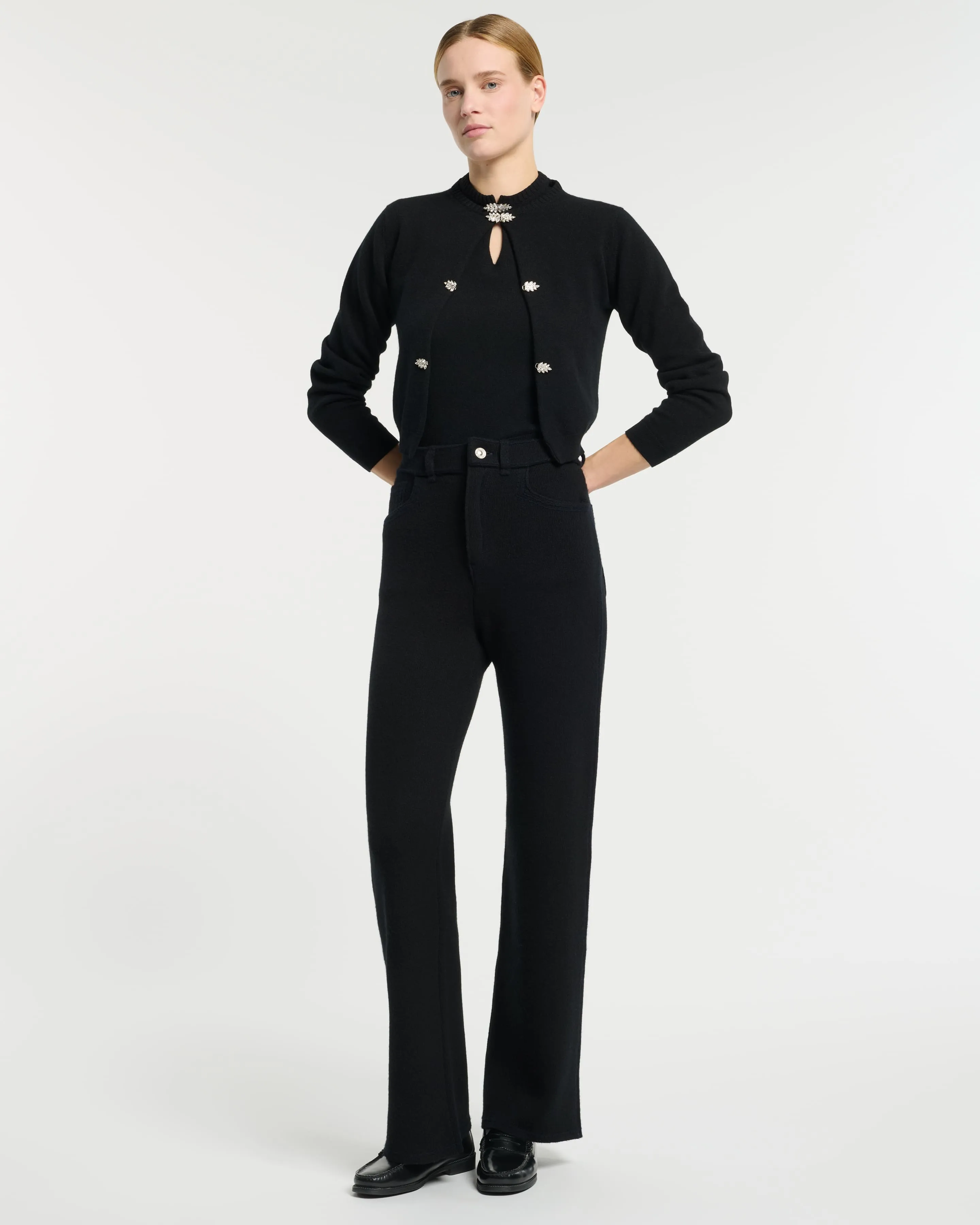 Cardigan en cachemire aux détails bijoux sold by Barrie product image thumbnail 4