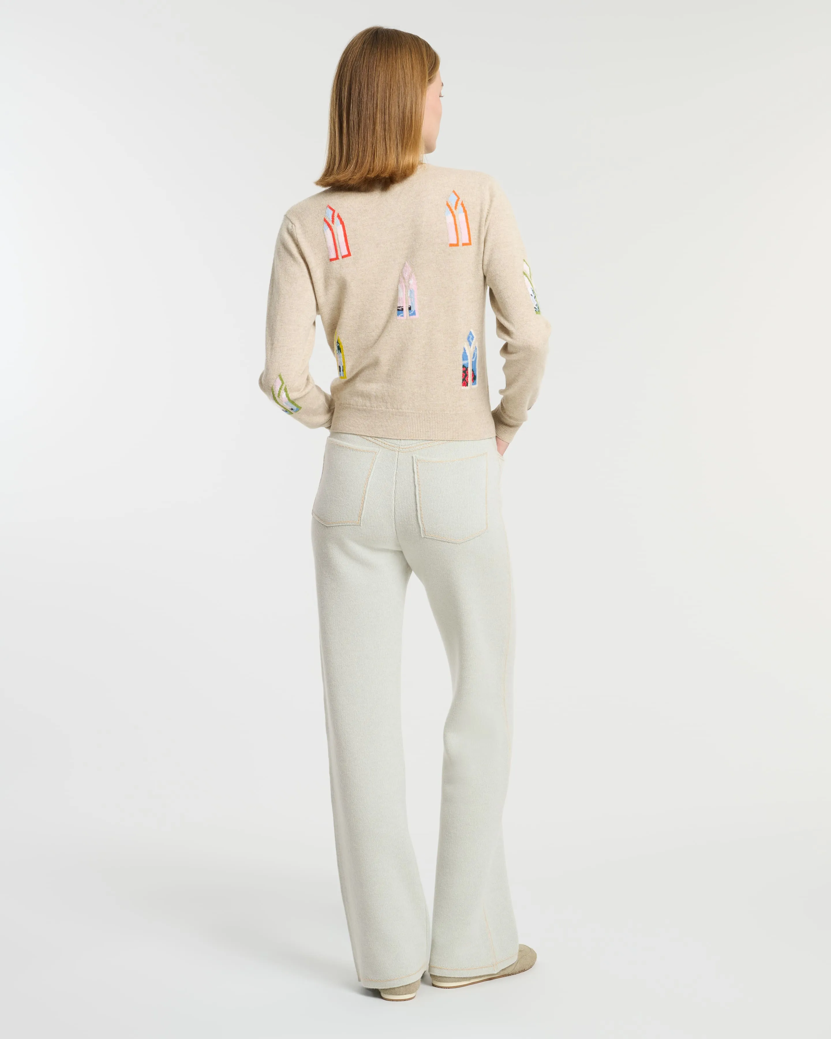 Cardigan en cachemire motif paysage sold by Barrie product image thumbnail 5