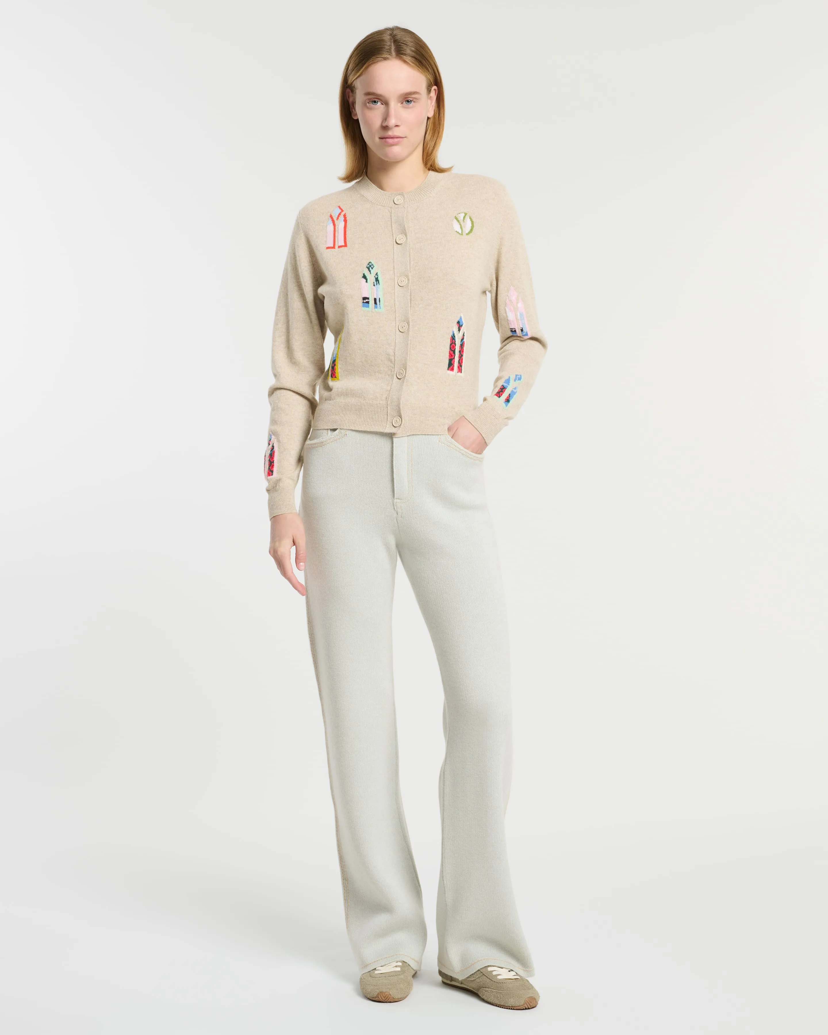 Cardigan en cachemire motif paysage sold by Barrie product image thumbnail 2