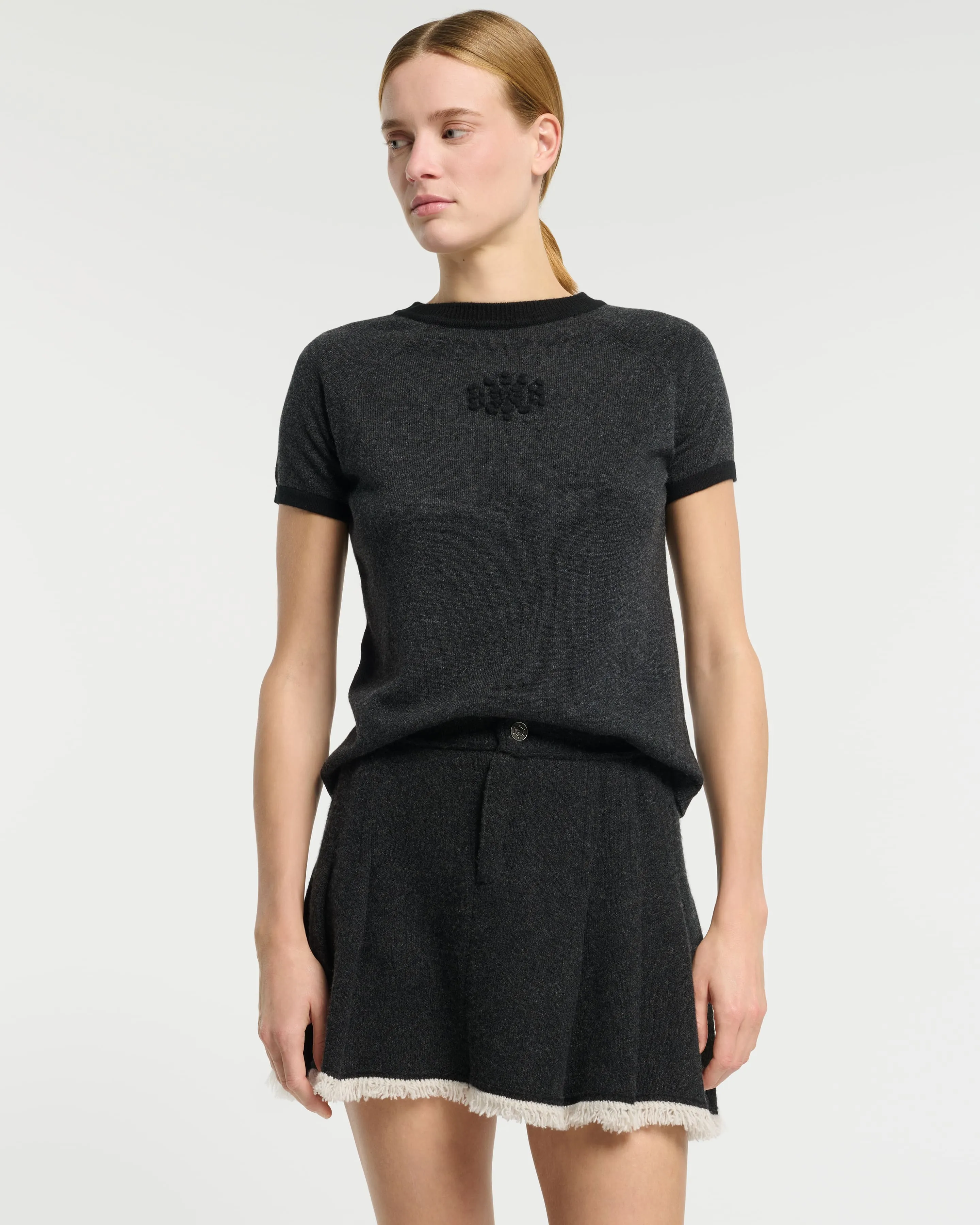 Top en cachemire logo B sold by Barrie product image thumbnail 3