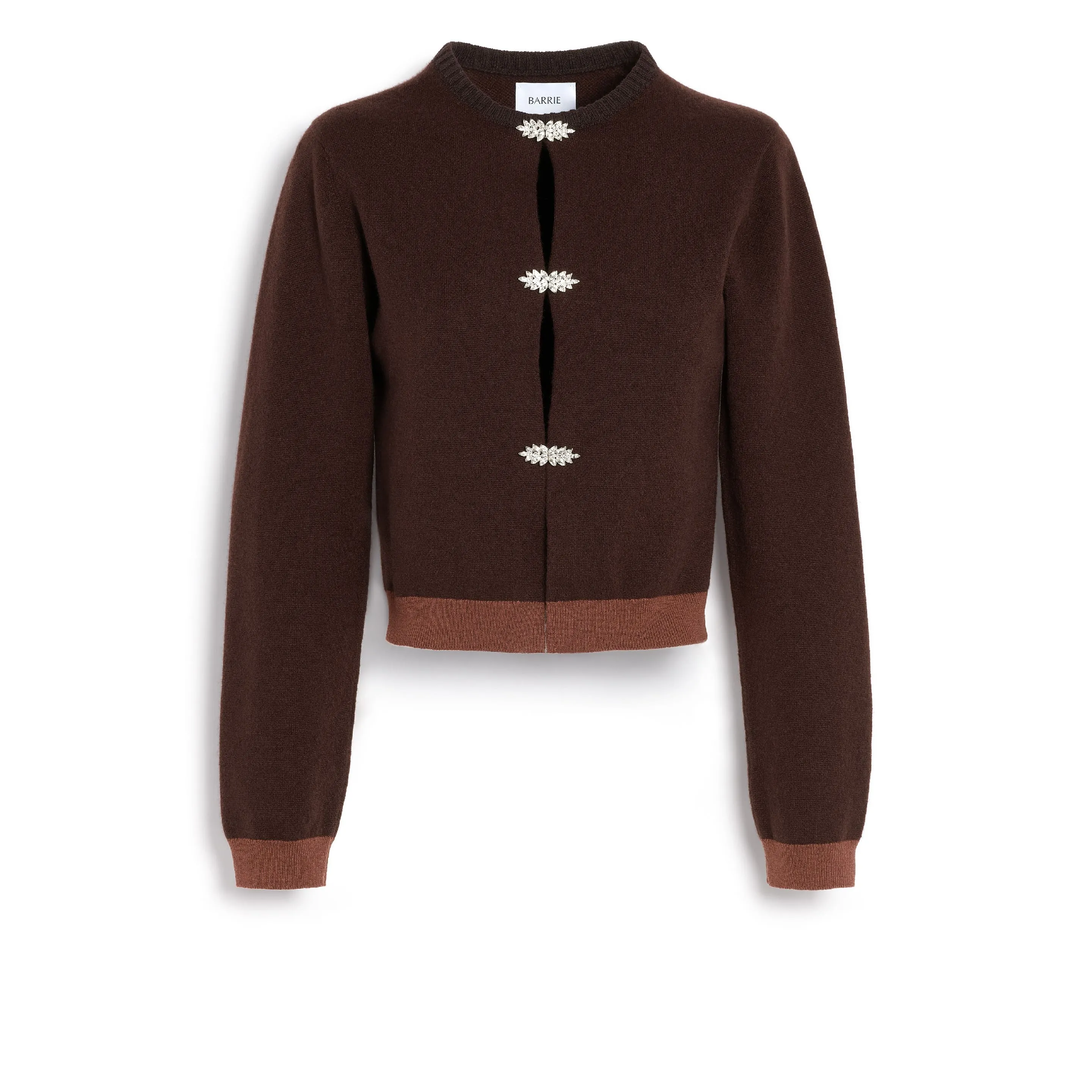 Cardigan en cachemire aux détails bijoux sold by Barrie