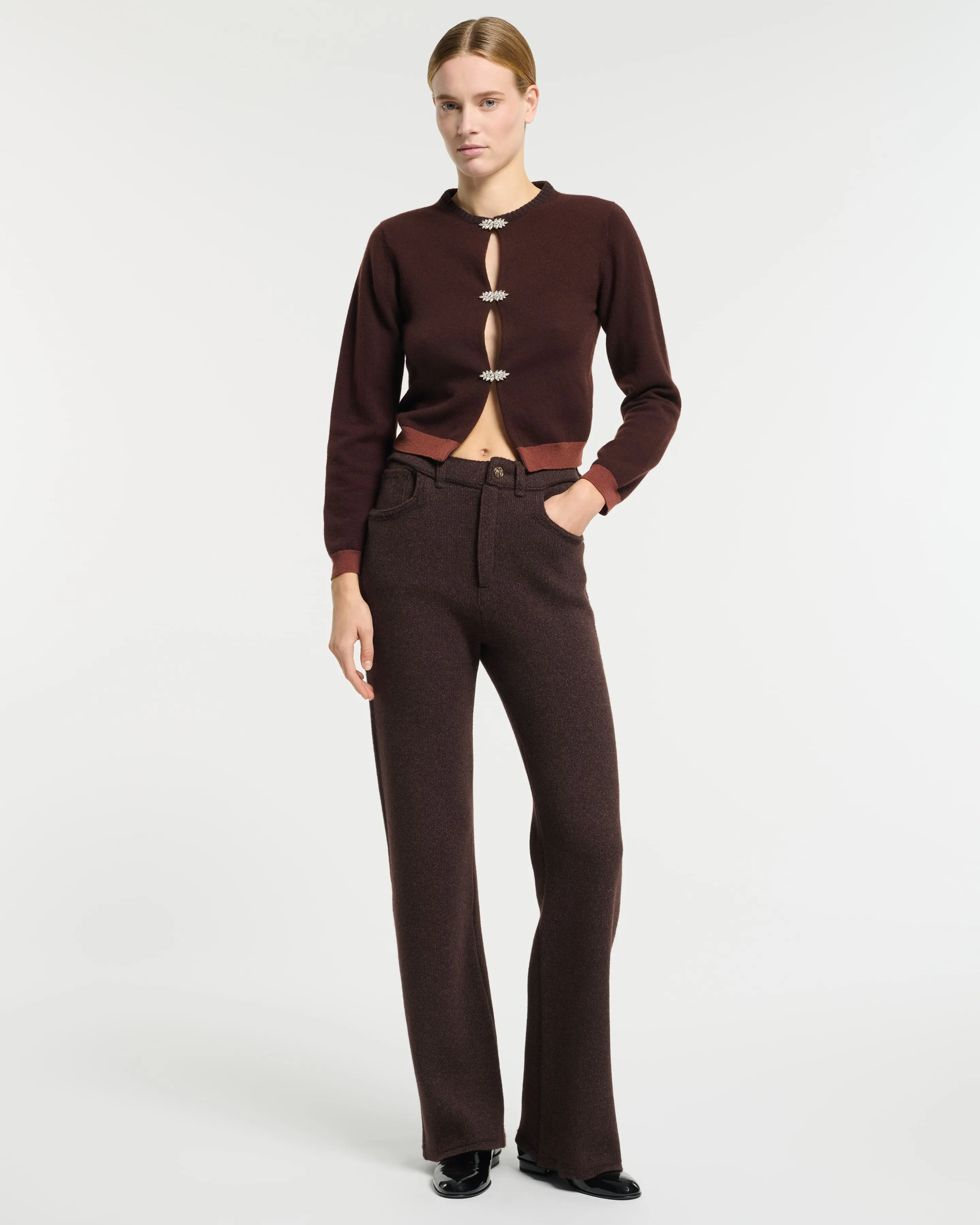 Cardigan en cachemire aux détails bijoux sold by Barrie product image thumbnail 4