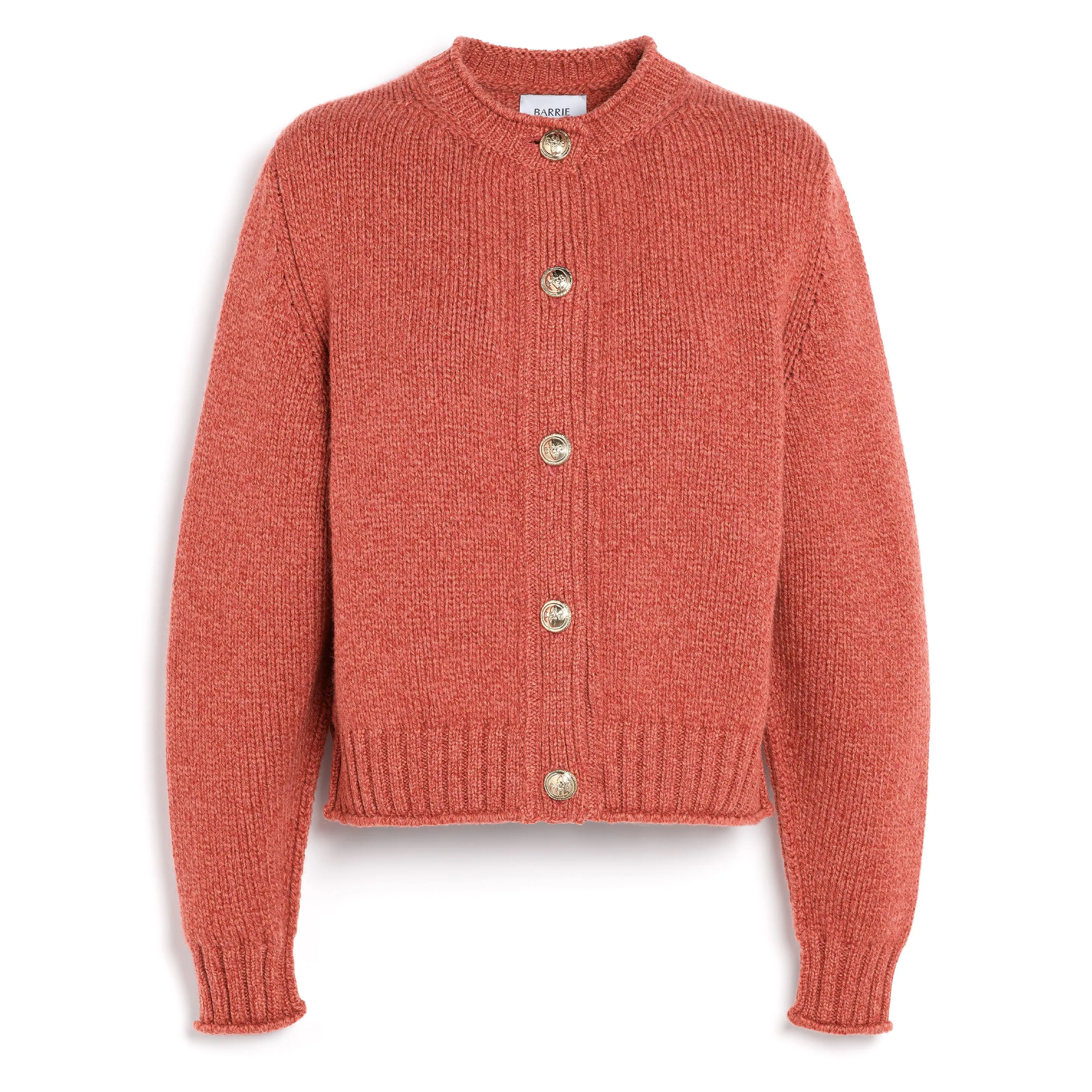 Cardigan épais en cachemire à boutons dorés sold by Barrie