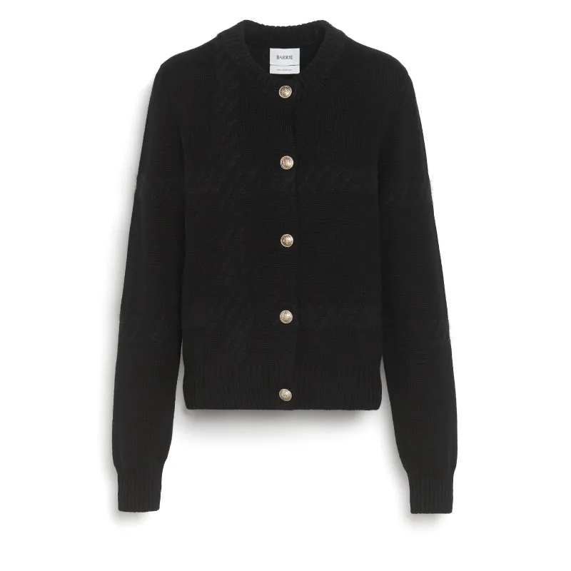 Cardigan en cachemire à motif tartan made by Barrie