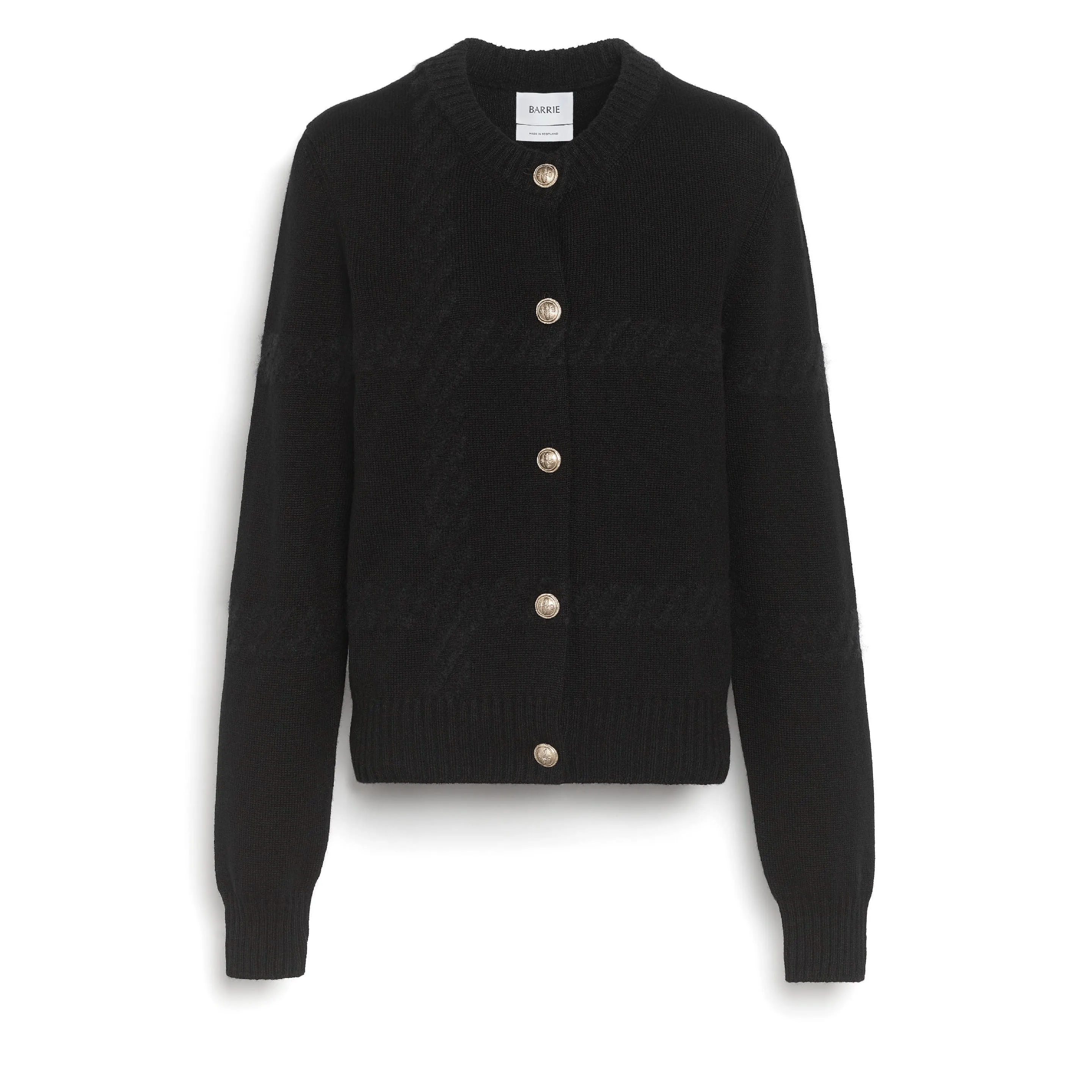 Cardigan en cachemire à motif tartan sold by Barrie