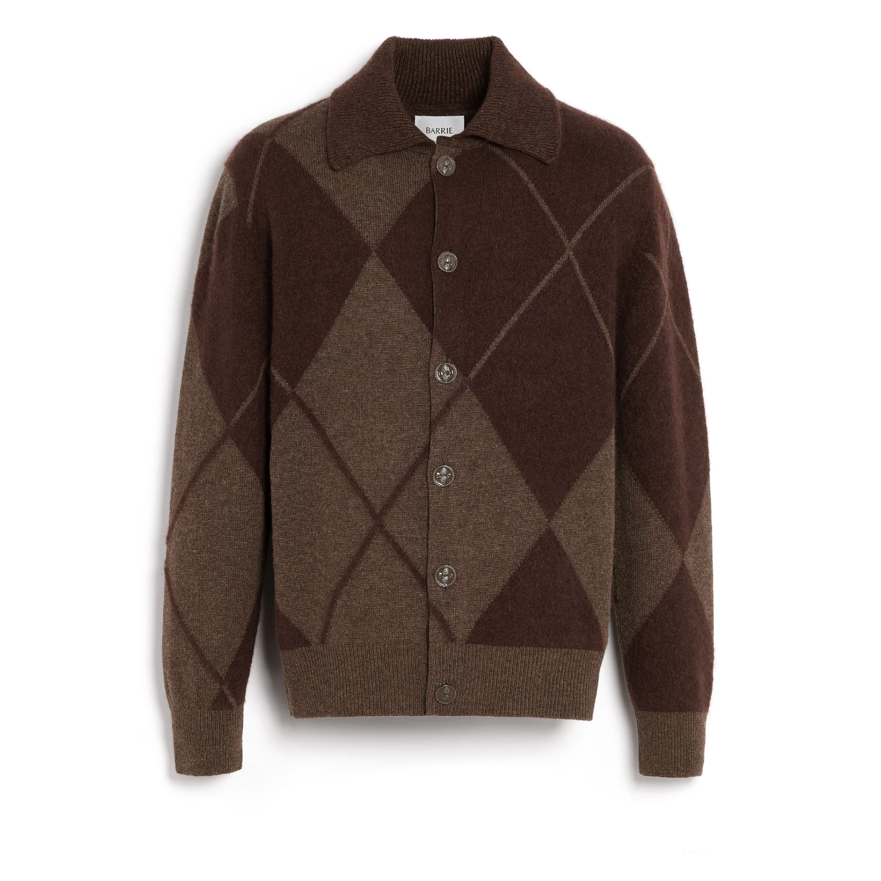 Cardigan en cachemire à motif tartan sold by Barrie
