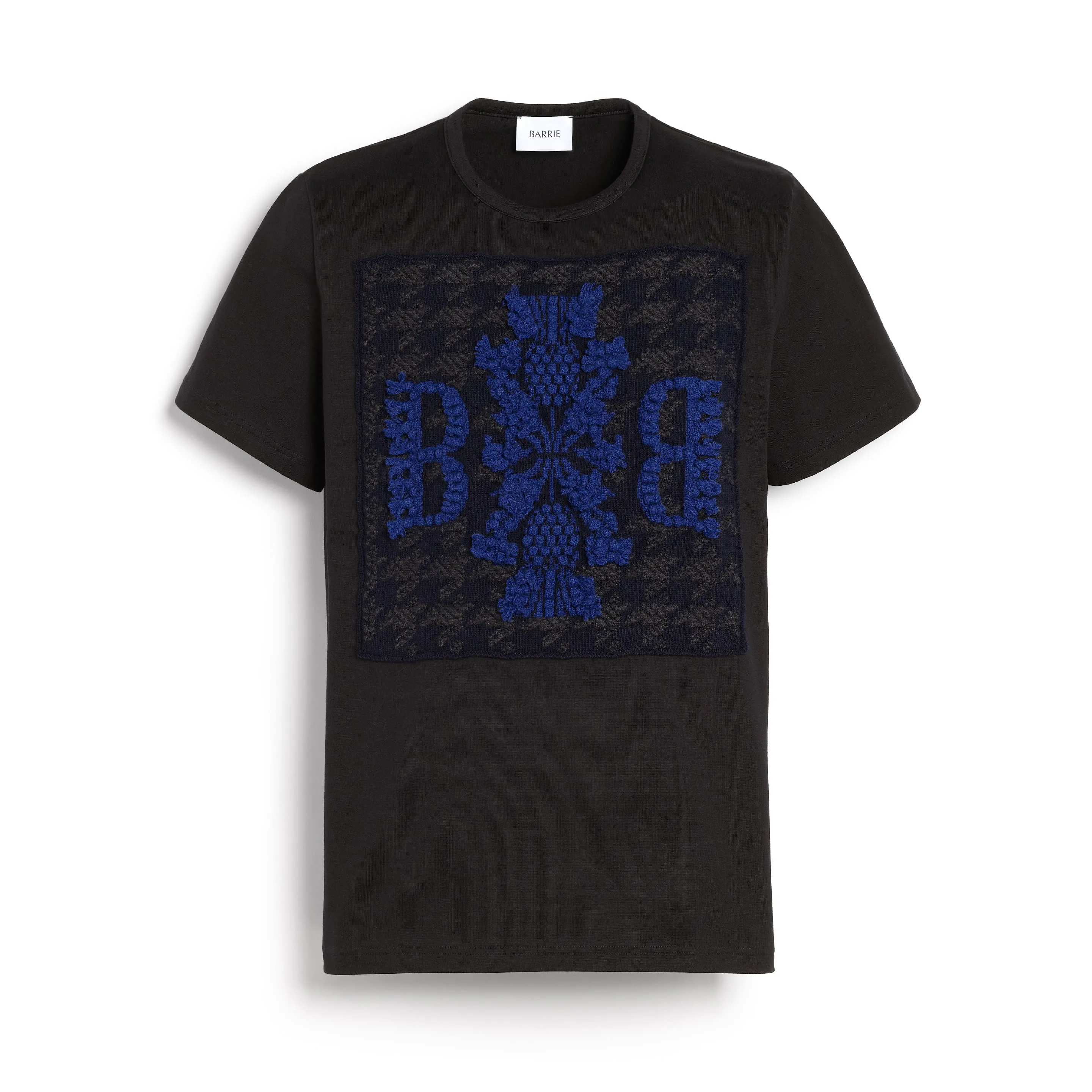 T-Shirt avec patch à motif pied-de-poule et logo B en cachemire sold by Barrie