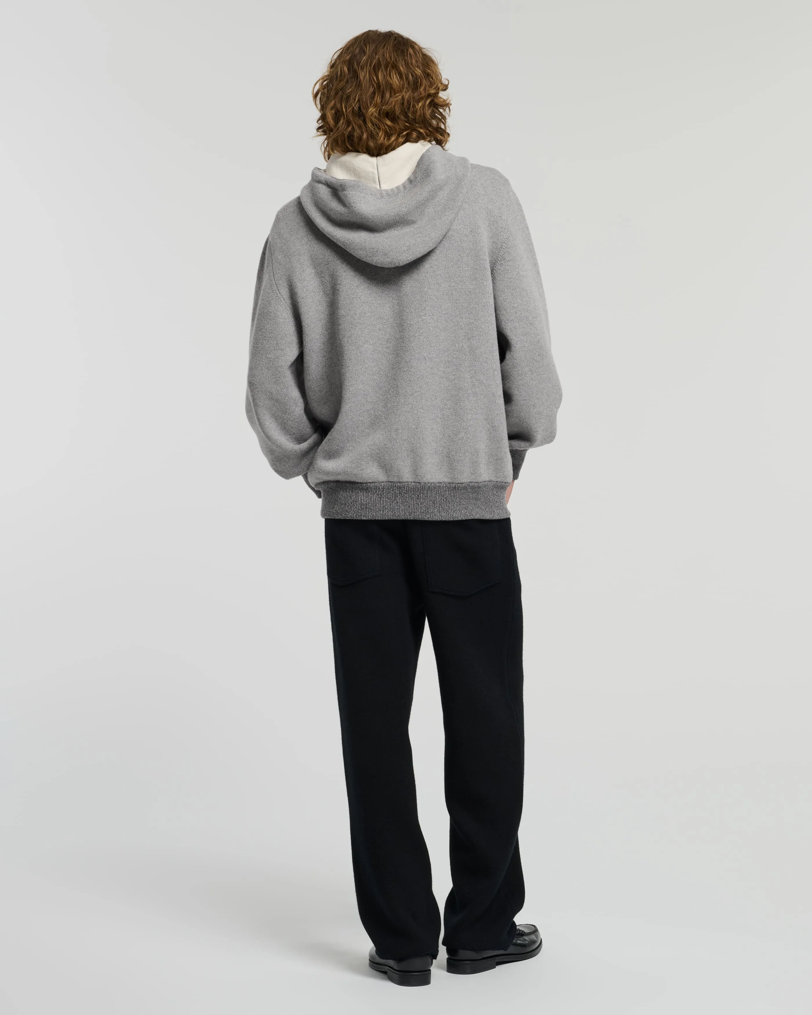 Veste à capuche sportswear en cachemire et coton sold by Barrie product image thumbnail 5