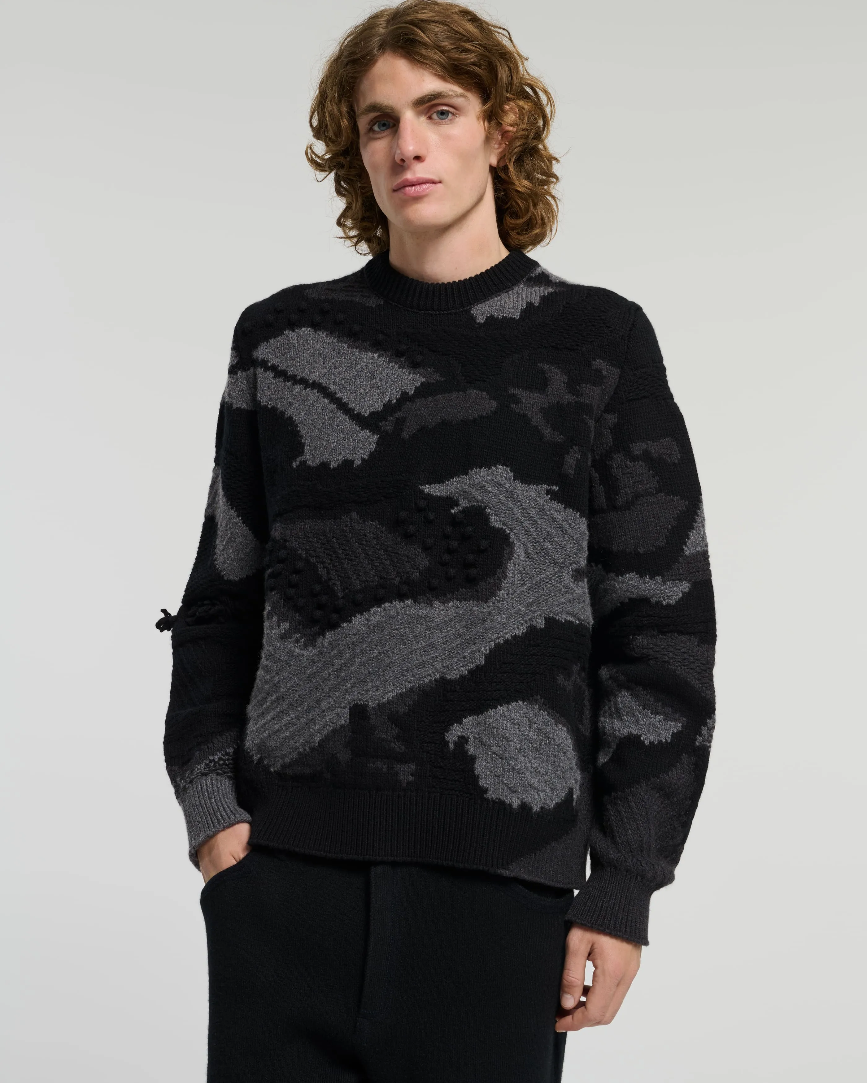 Pull en cachemire à motif paysage sold by Barrie product image thumbnail 3