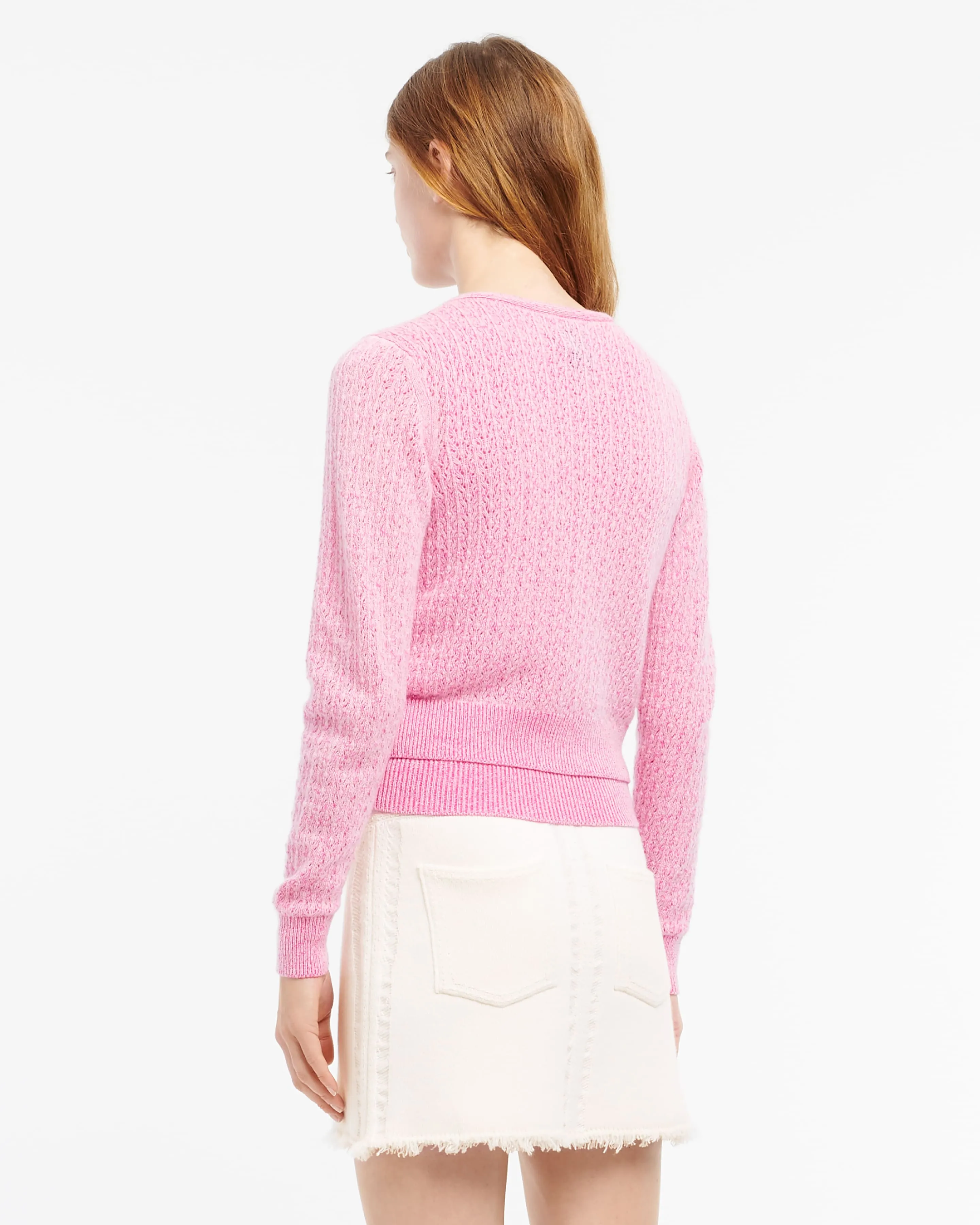 Cardigan en dentelle cachemire sold by Barrie product image thumbnail 3