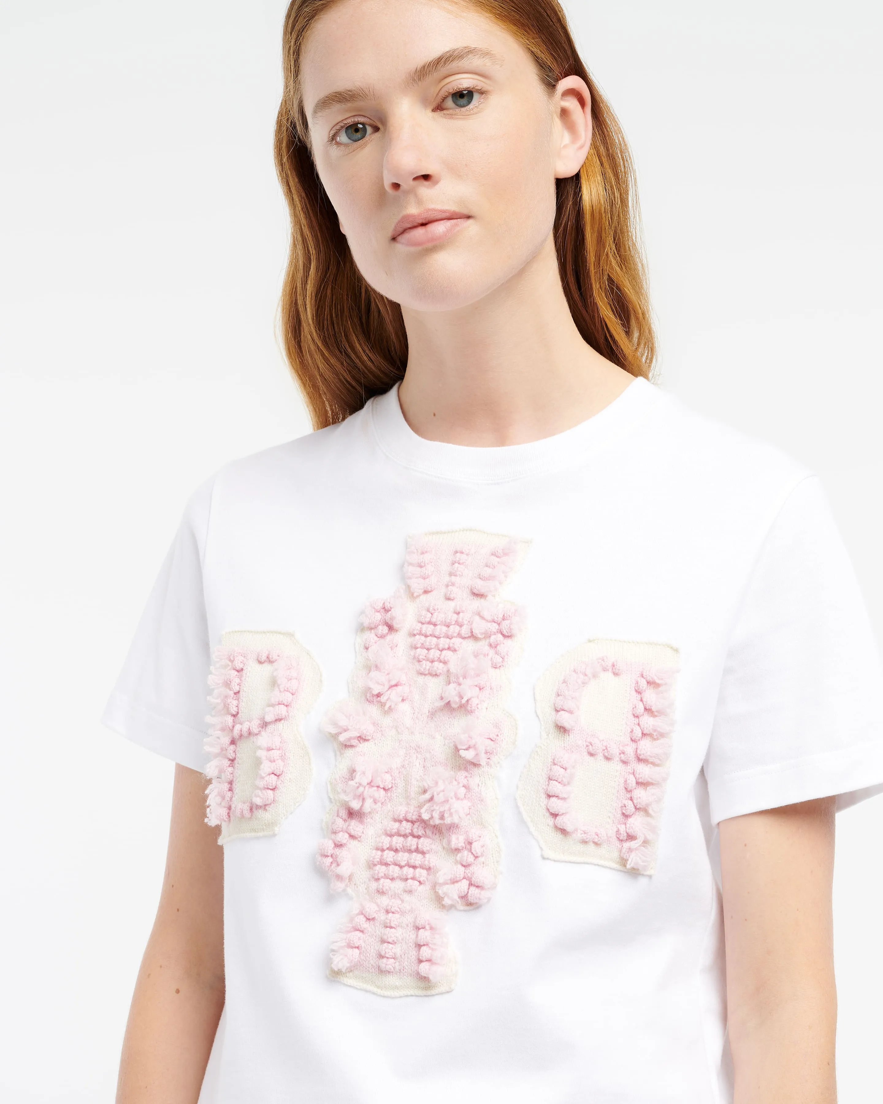 T-Shirt court avec logo B en cachemire sold by Barrie product image thumbnail 2