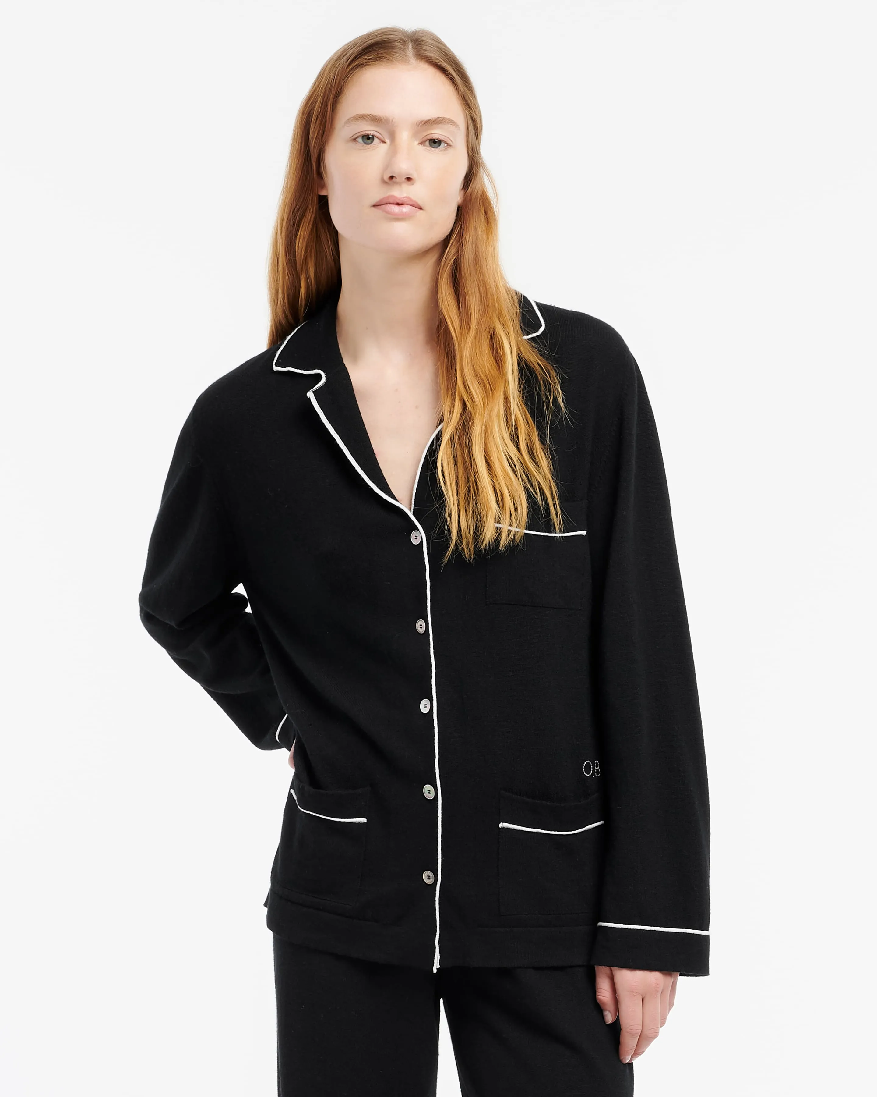 Chemise ultra fine en cachemire et soie sold by Barrie product image thumbnail 3