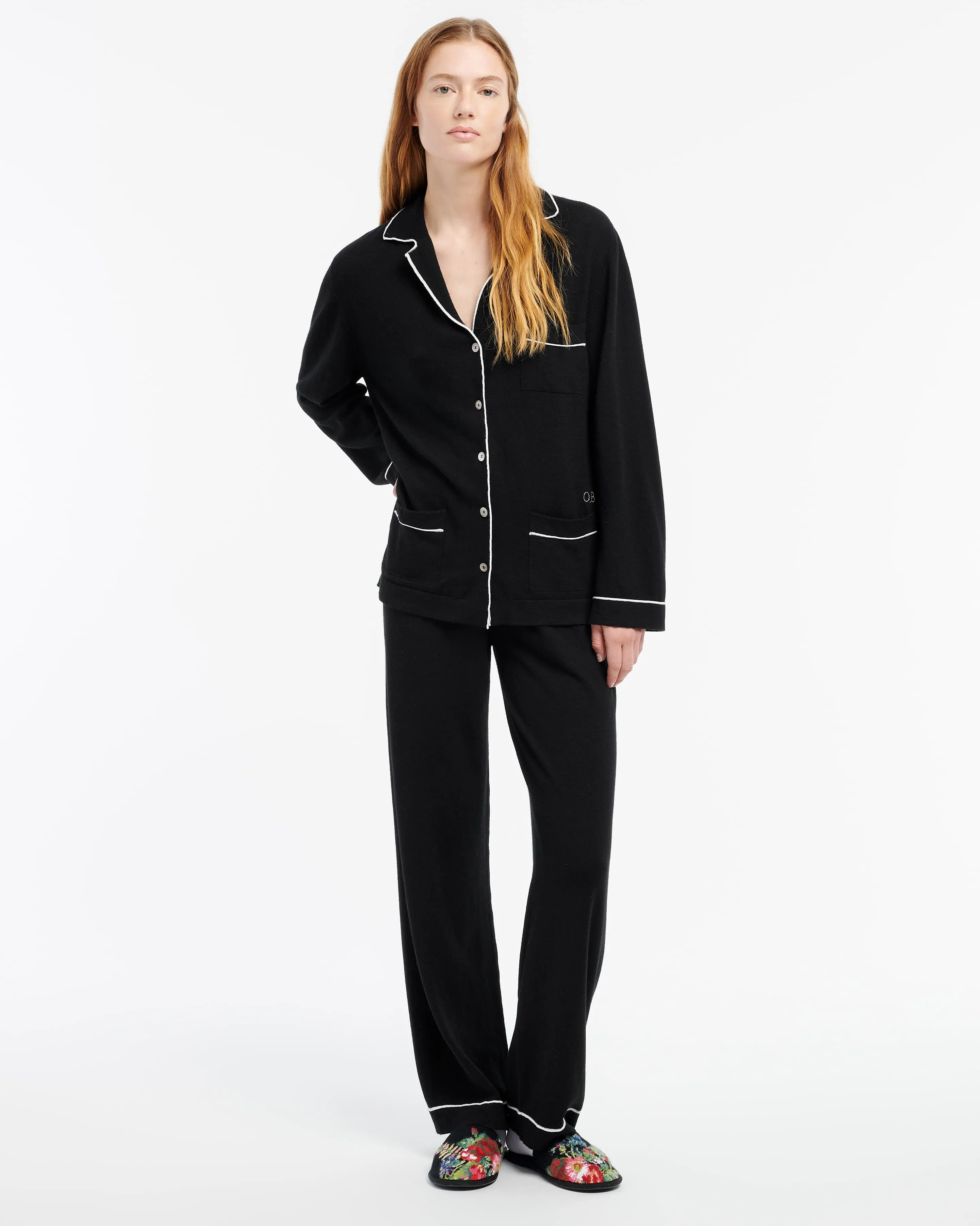 Pantalon ultra fin en cachemire et soie sold by Barrie product image thumbnail 2