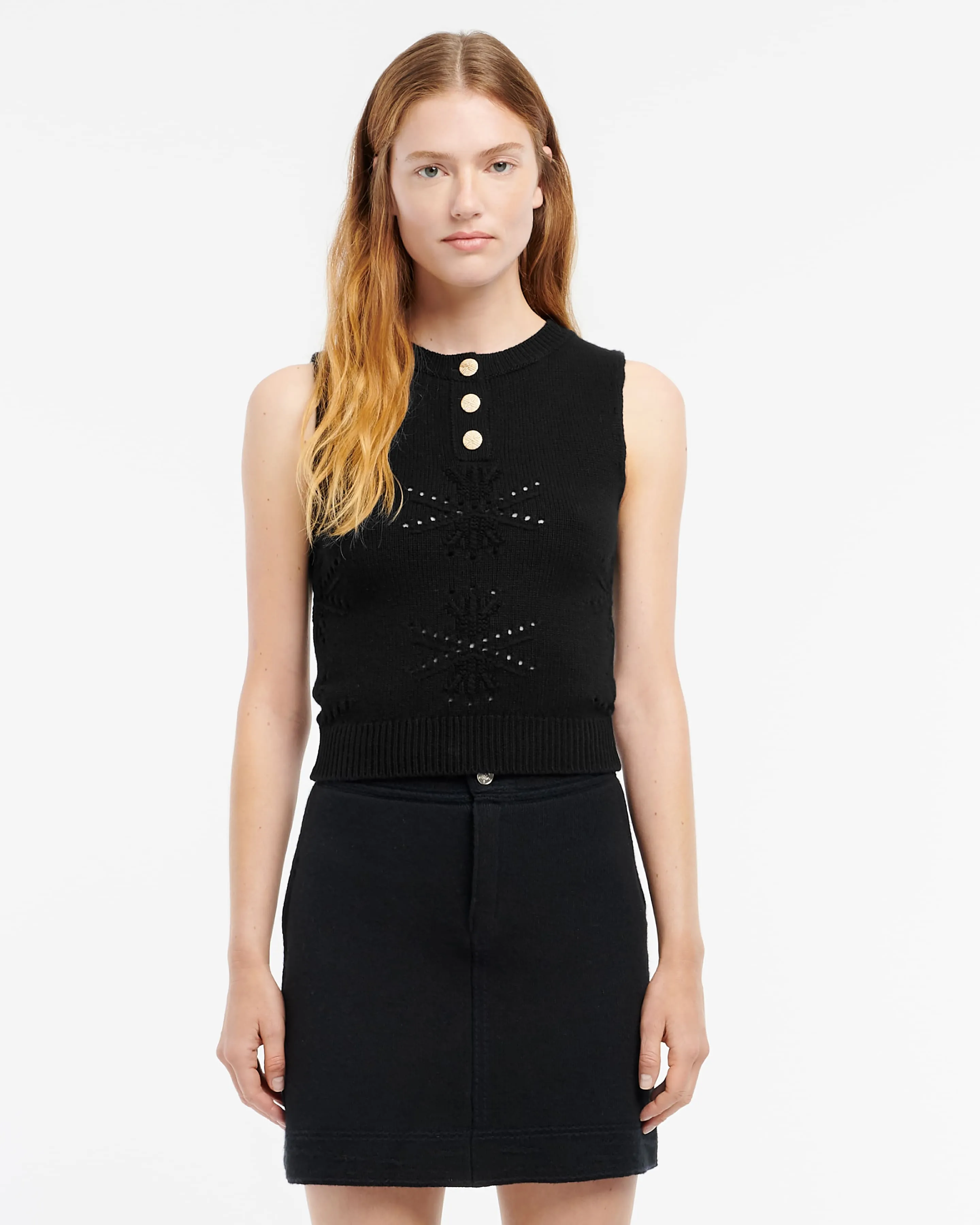 Top en cachemire et coton à motif sold by Barrie product image thumbnail 3