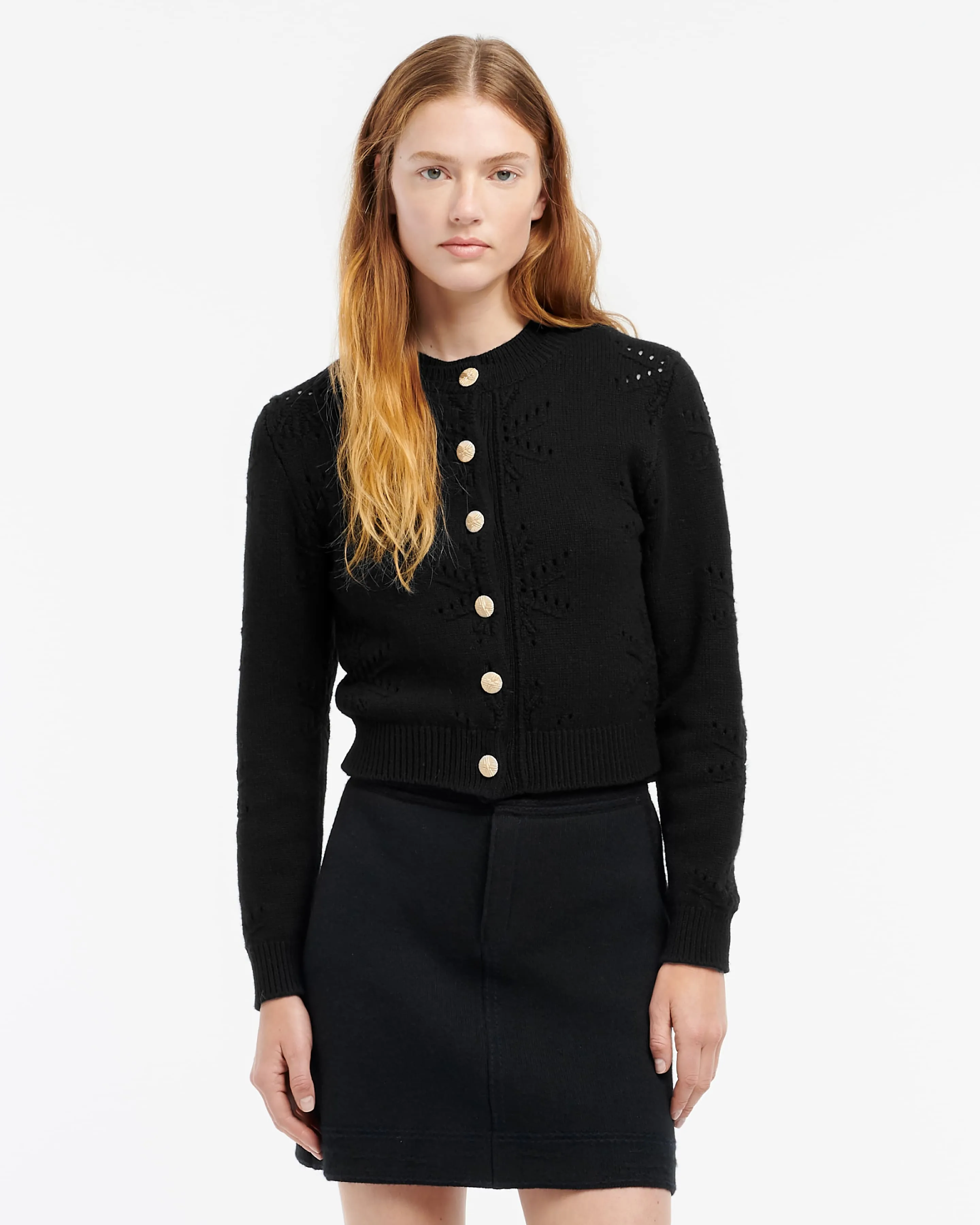 Cardigan en cachemire et coton à motif sold by Barrie product image thumbnail 3