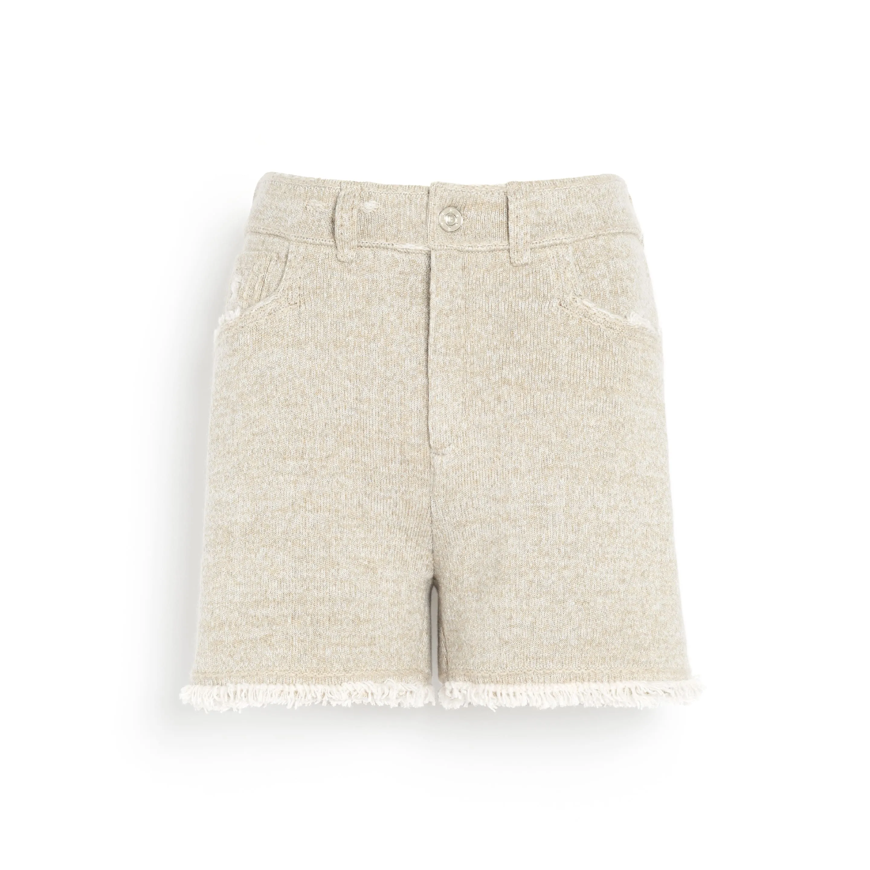 Short Denim à franges sold by Barrie