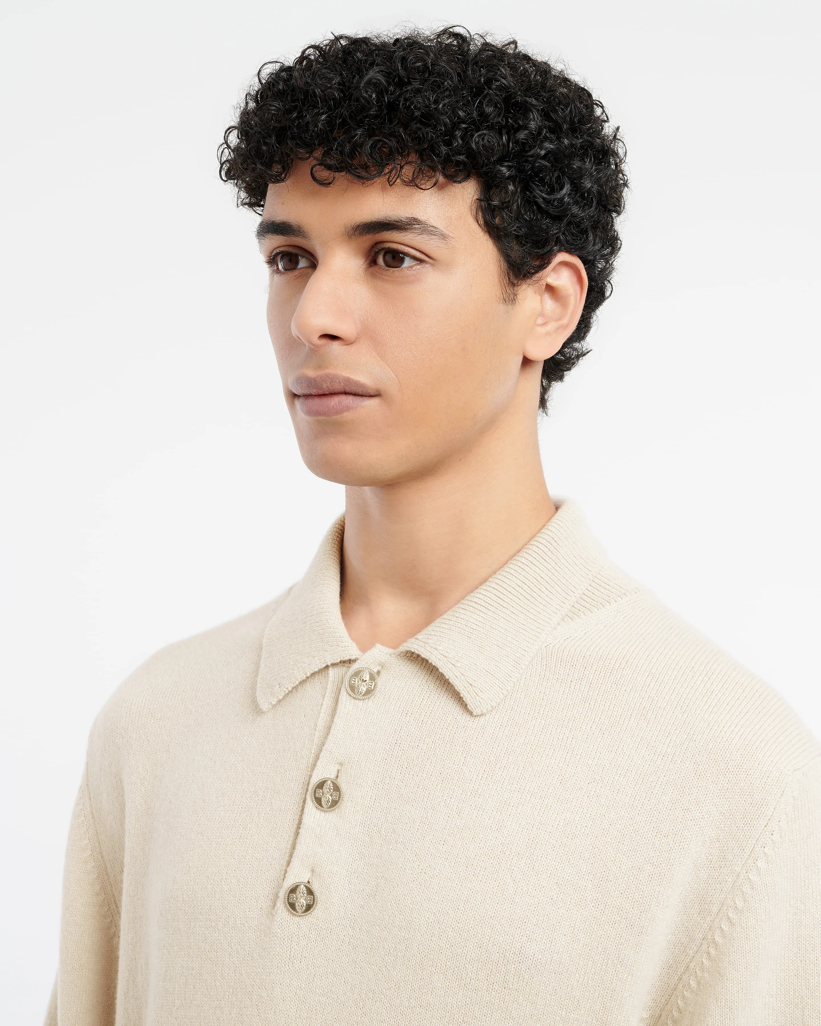 Pull B Label à col polo en cachemire sold by Barrie product image thumbnail 2