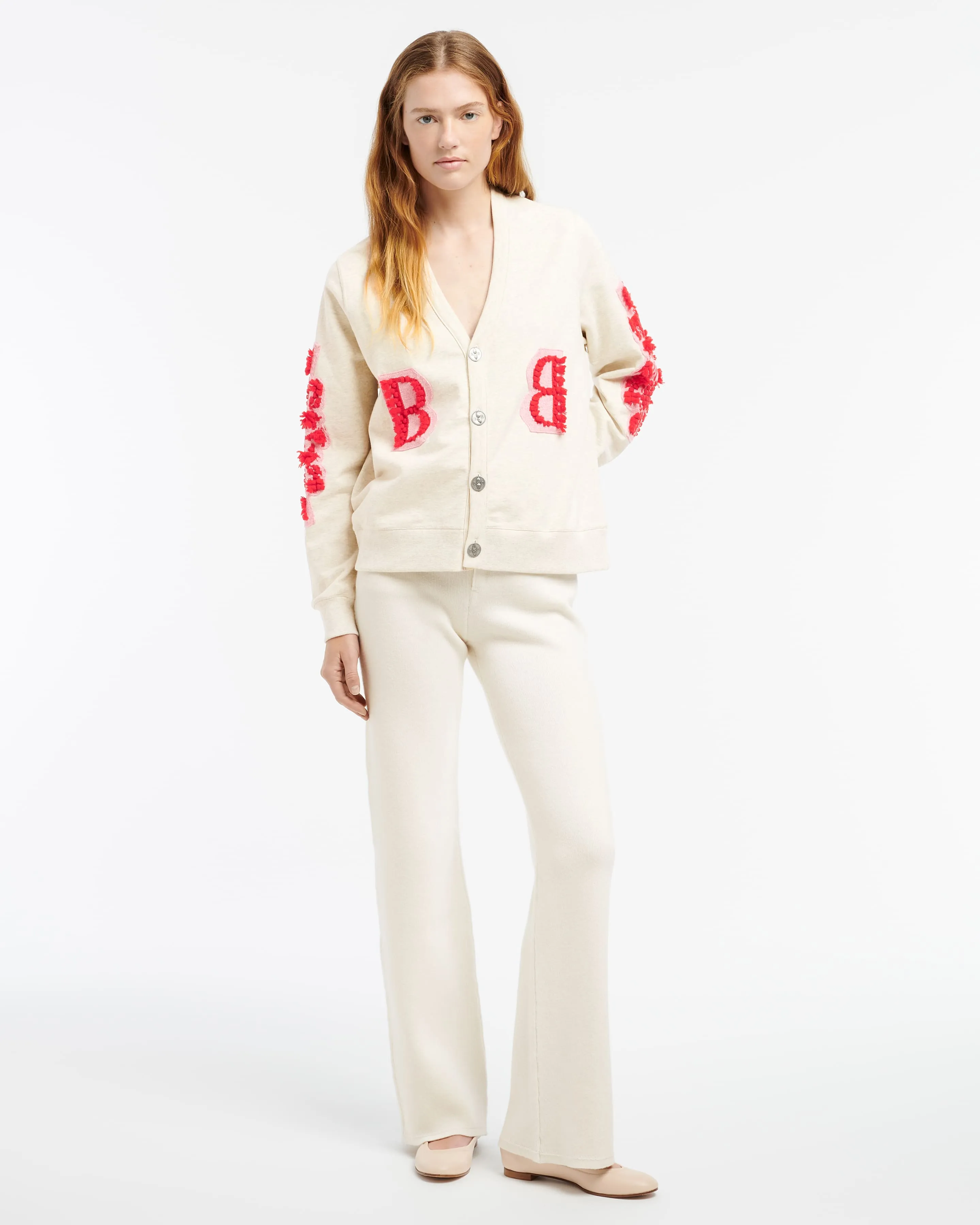 Cardigan en coton avec logo B en cachemire sold by Barrie product image thumbnail 4