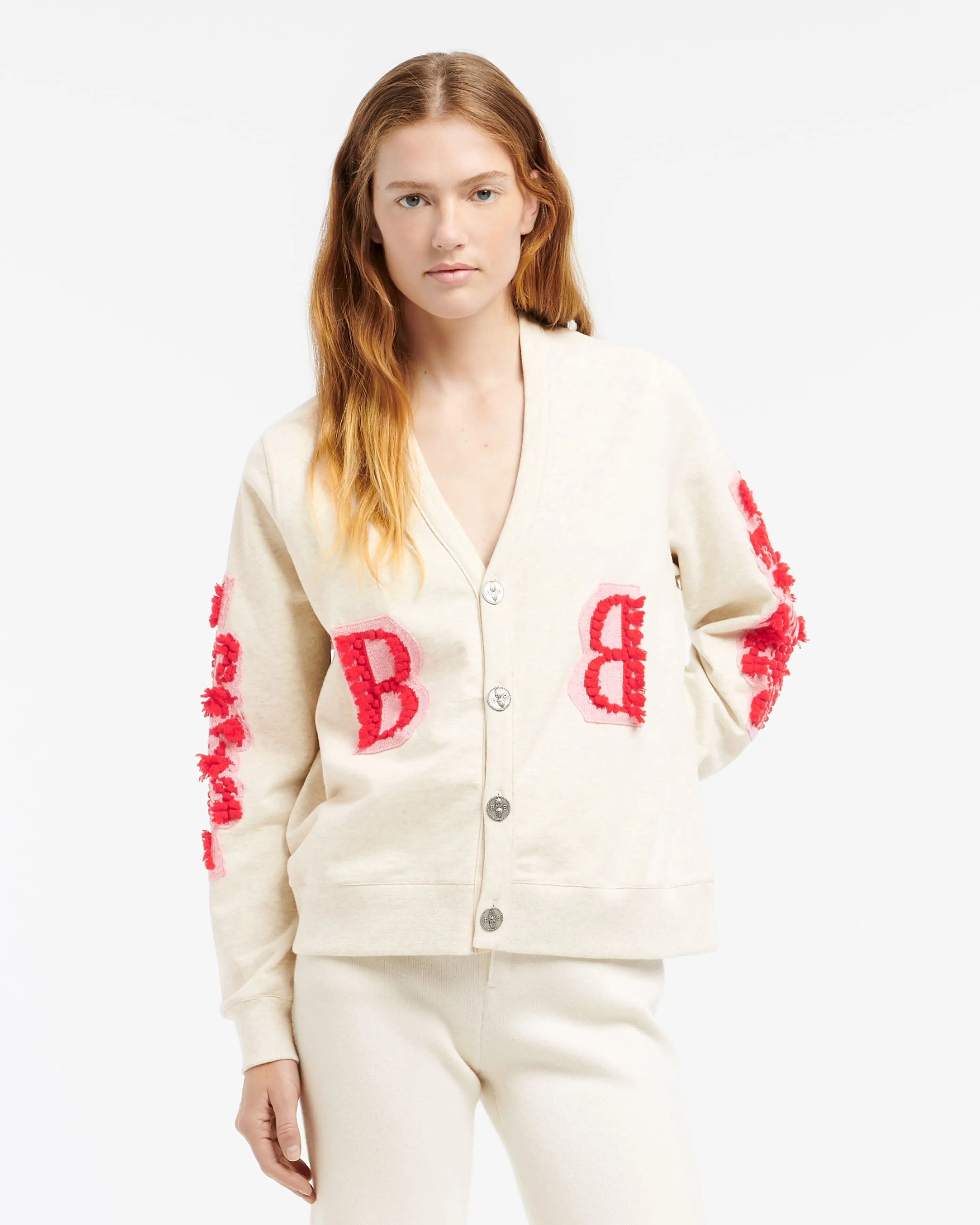 Cardigan en coton avec logo B en cachemire sold by Barrie product image thumbnail 3