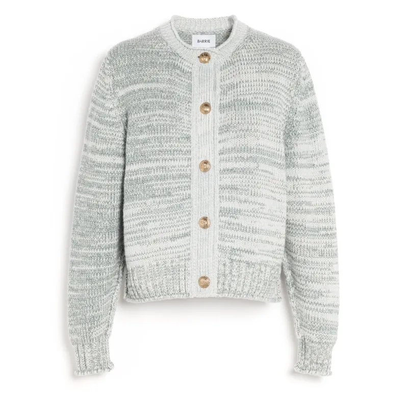 Cardigan épais en cachemire à boutons dorés sold by Barrie