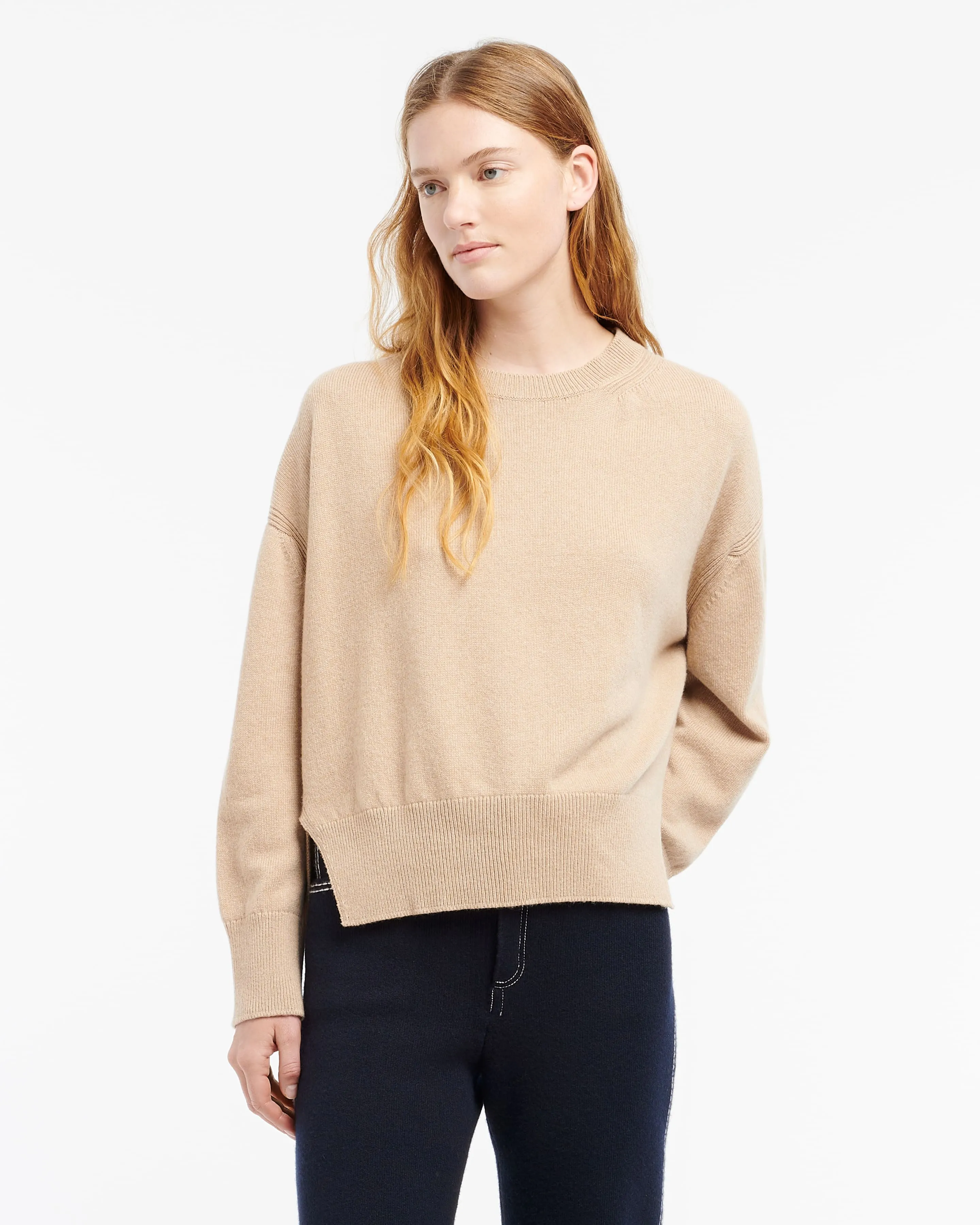 Pull col rond oversize en cachemire sold by Barrie product image thumbnail 3