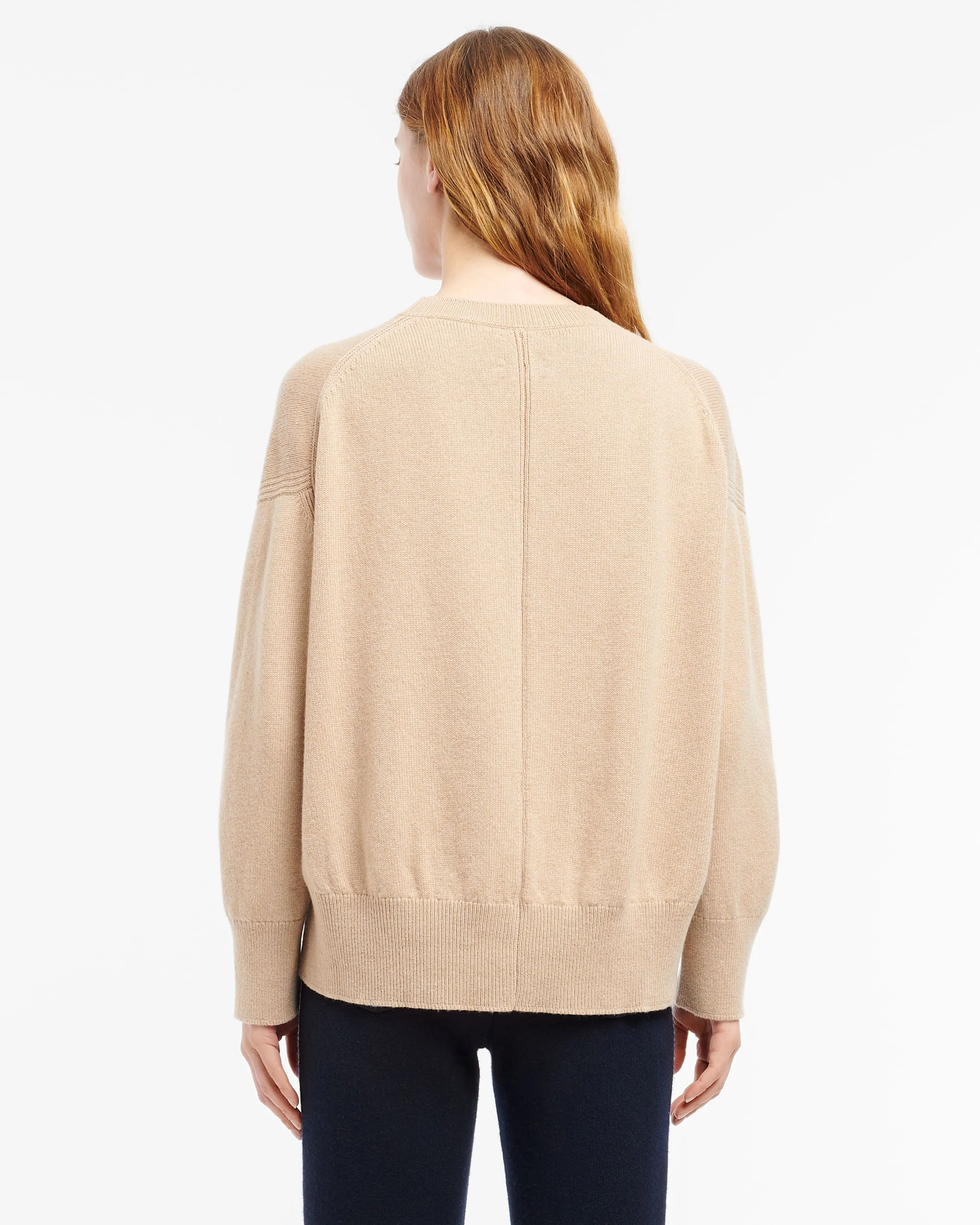 Pull col rond oversize en cachemire sold by Barrie product image thumbnail 4