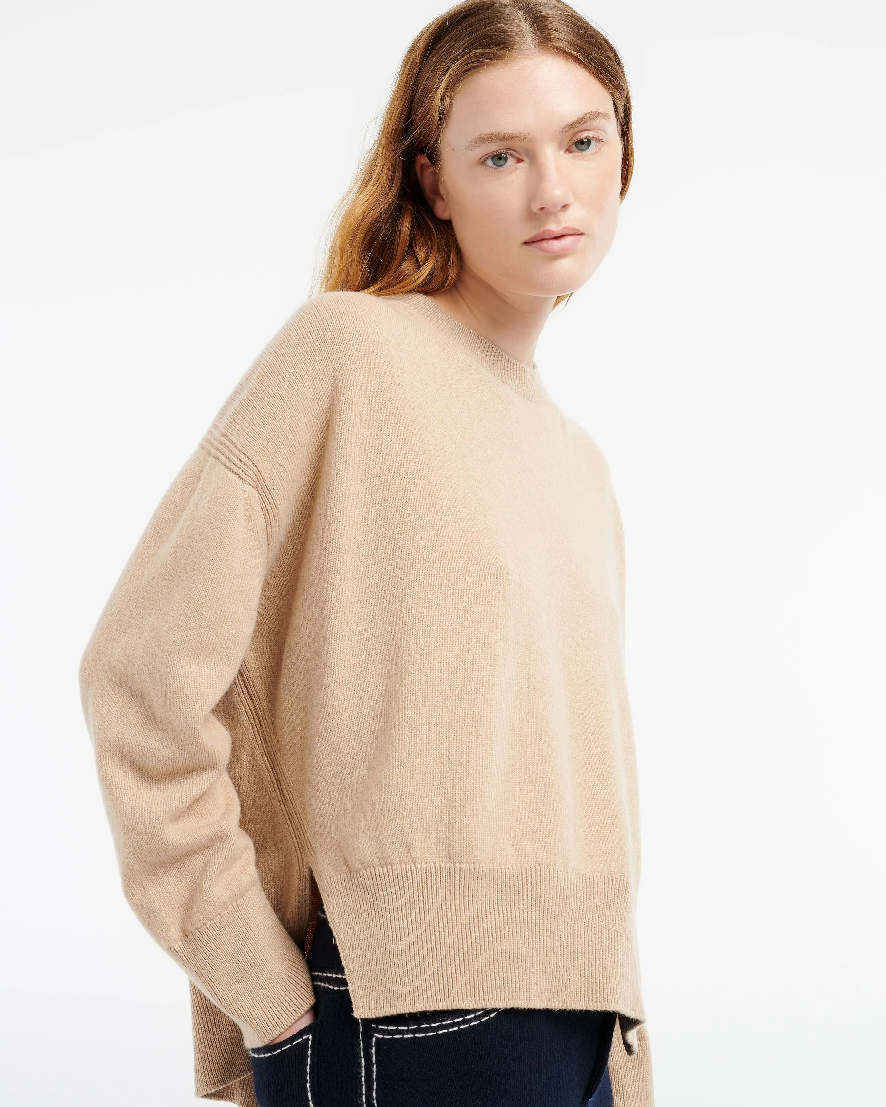 Pull col rond oversize en cachemire sold by Barrie product image thumbnail 2