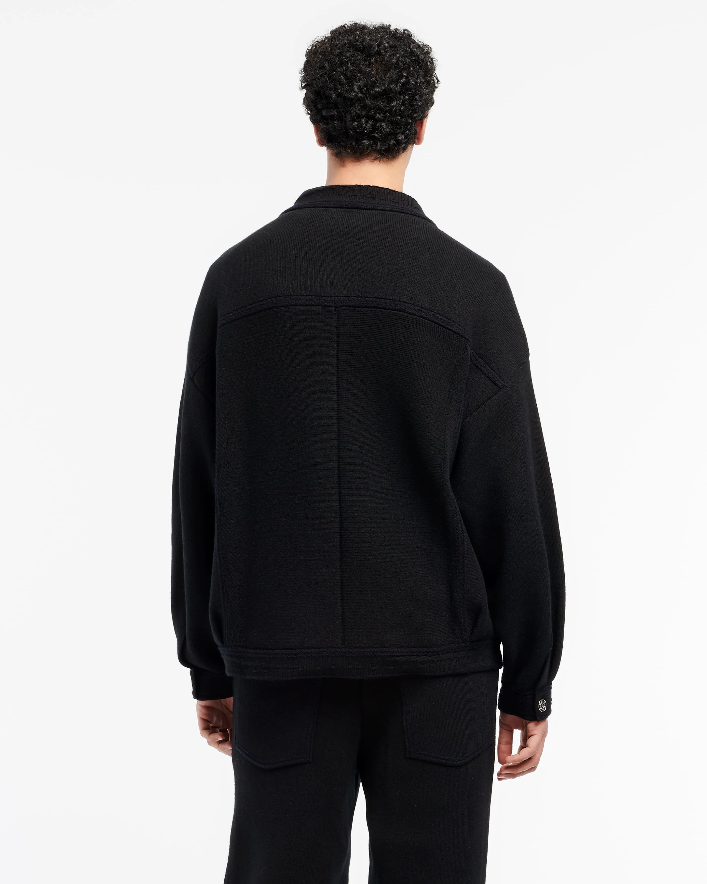 Veste Denim oversize en cachemire et coton sold by Barrie product image thumbnail 4