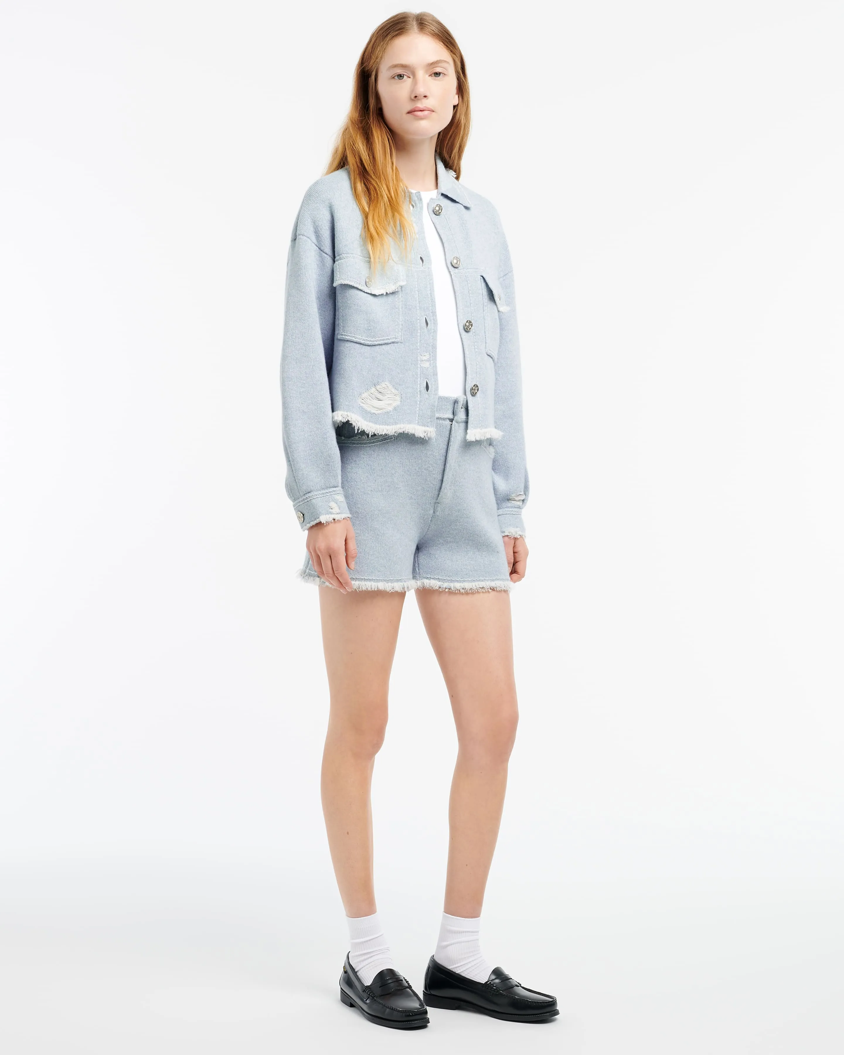 Short Denim à franges sold by Barrie product image thumbnail 5