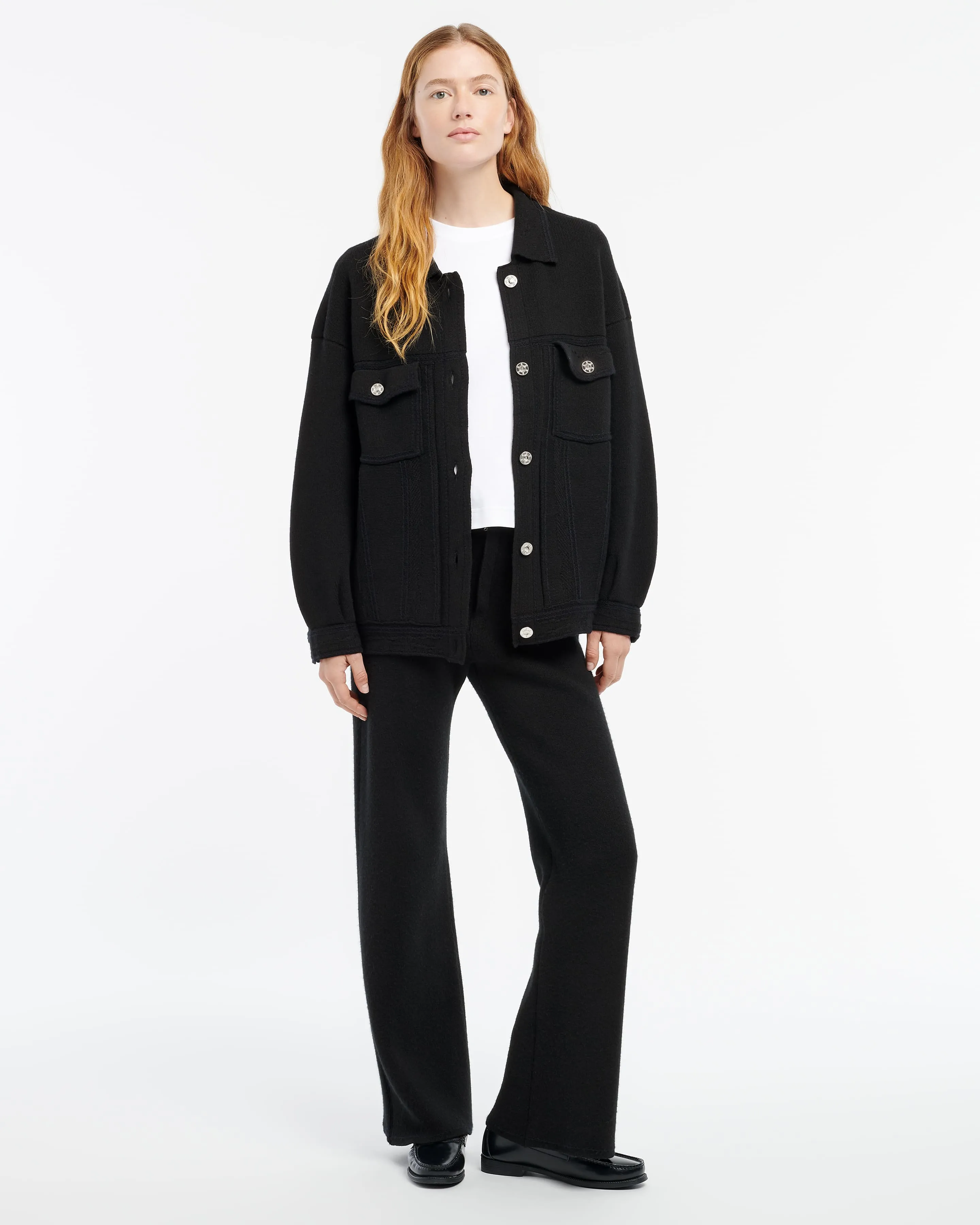 Veste Denim oversize en cachemire et coton sold by Barrie product image thumbnail 5