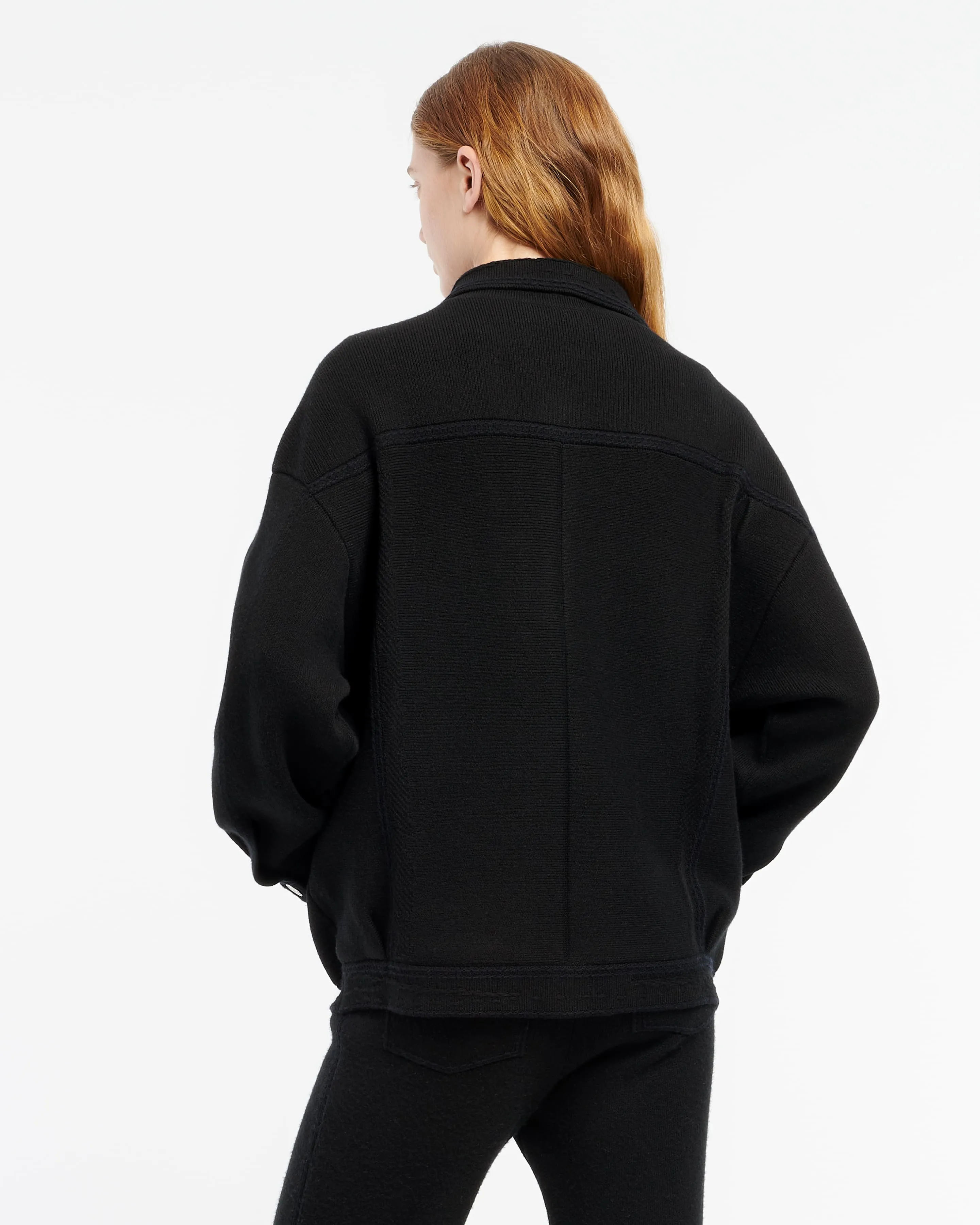 Veste Denim oversize en cachemire et coton sold by Barrie product image thumbnail 4