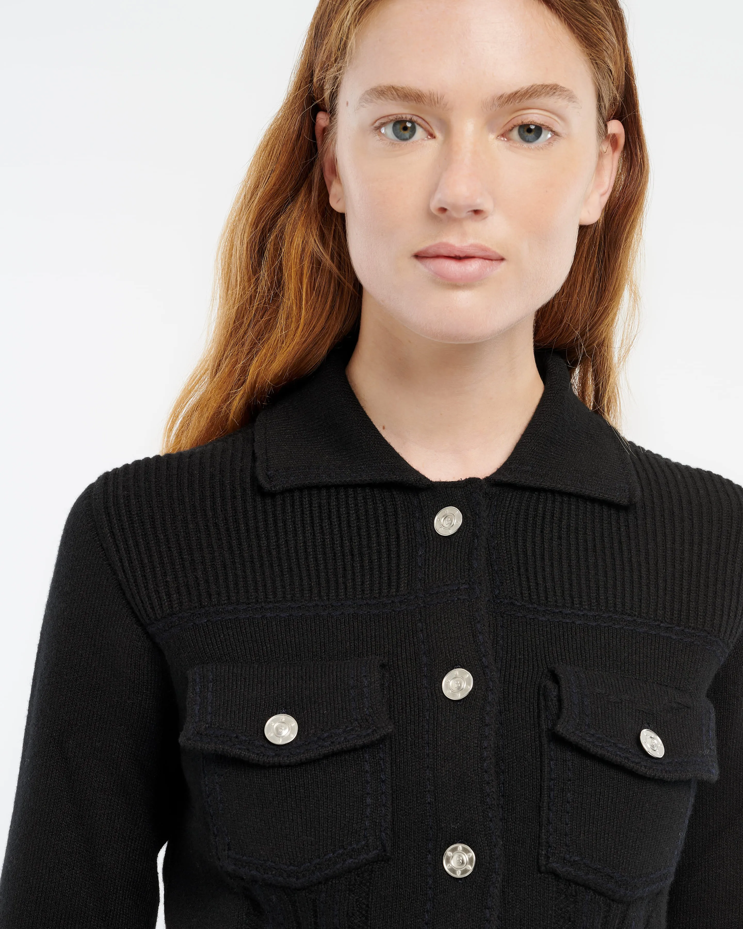 Veste Denim ajustée en cachemire et coton sold by Barrie product image thumbnail 2