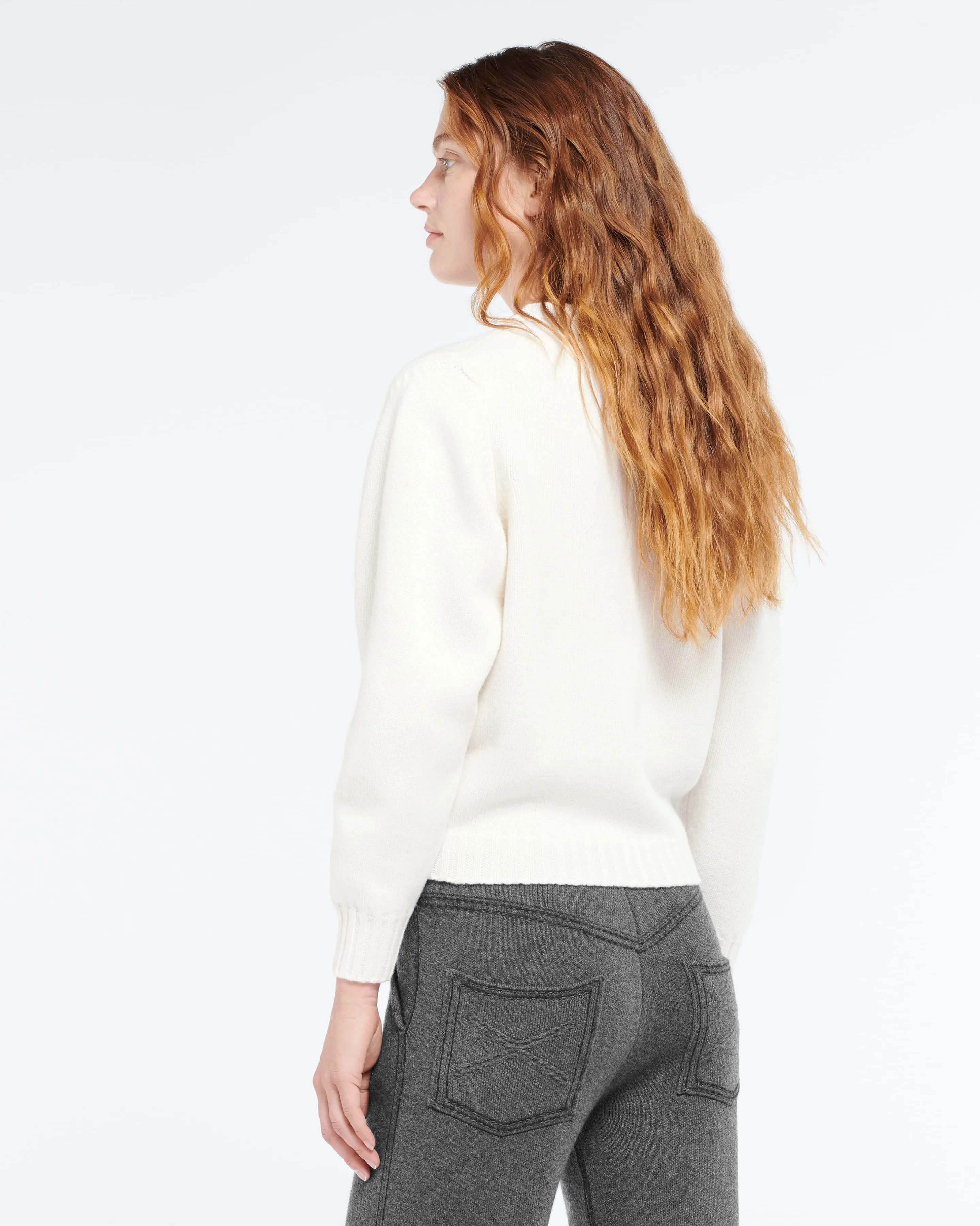 Cardigan en laine avec détail ruban sold by Barrie product image thumbnail 4