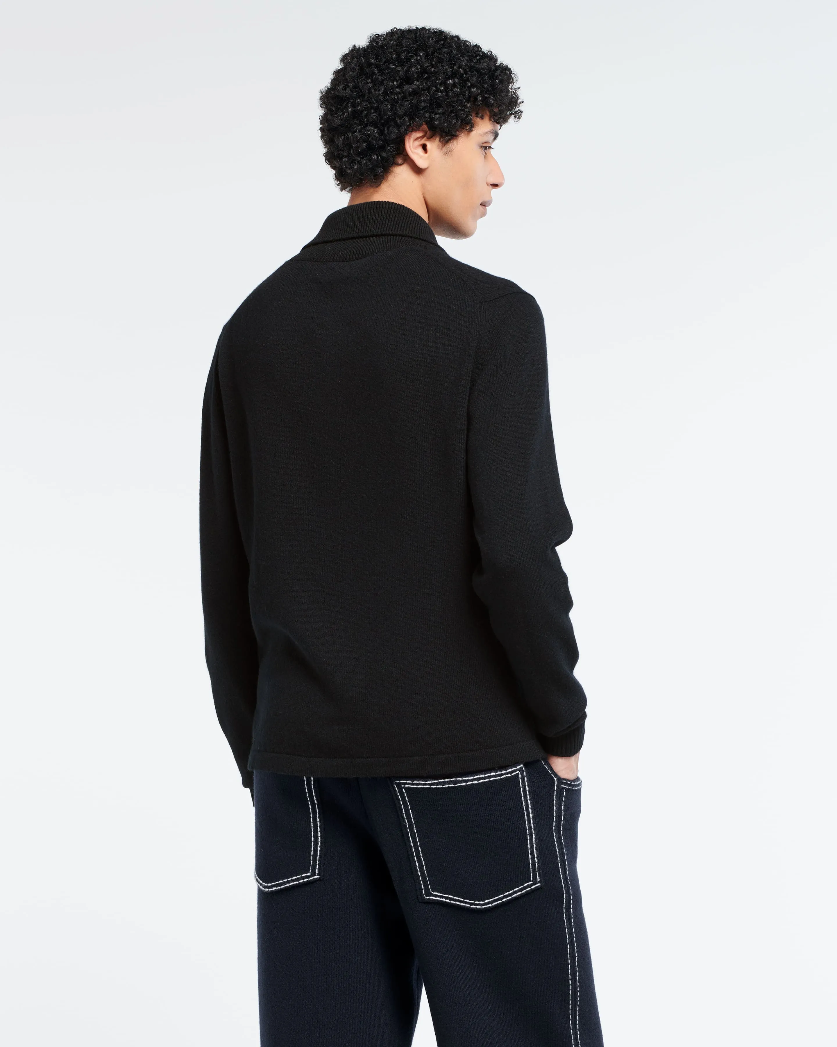 Pull B Label à col polo en cachemire sold by Barrie product image thumbnail 4