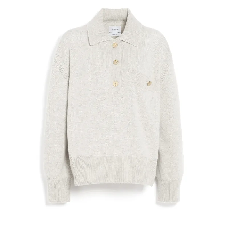 Pull à col polo en cachemire sold by Barrie