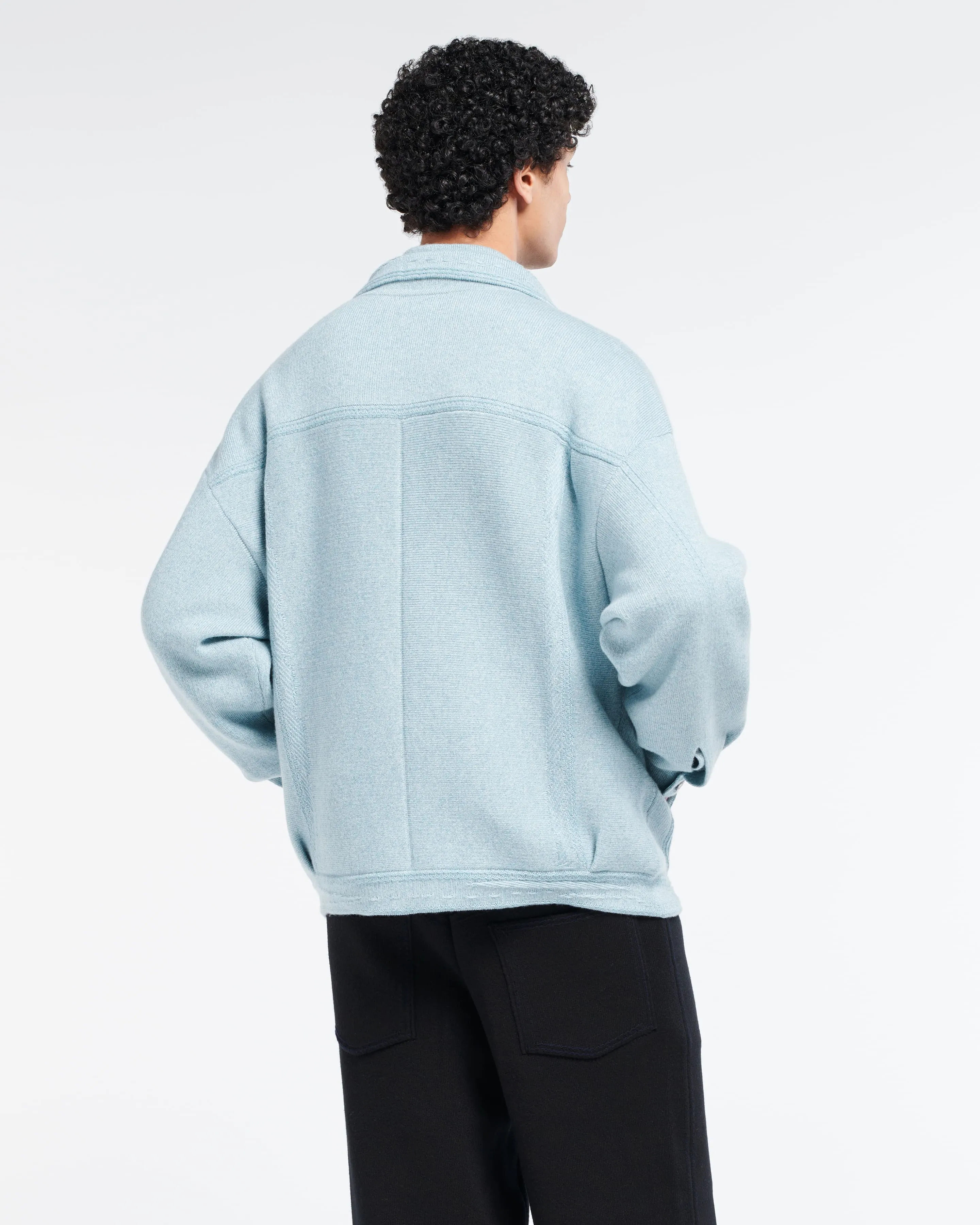 Veste Denim oversize en cachemire et coton sold by Barrie product image thumbnail 4