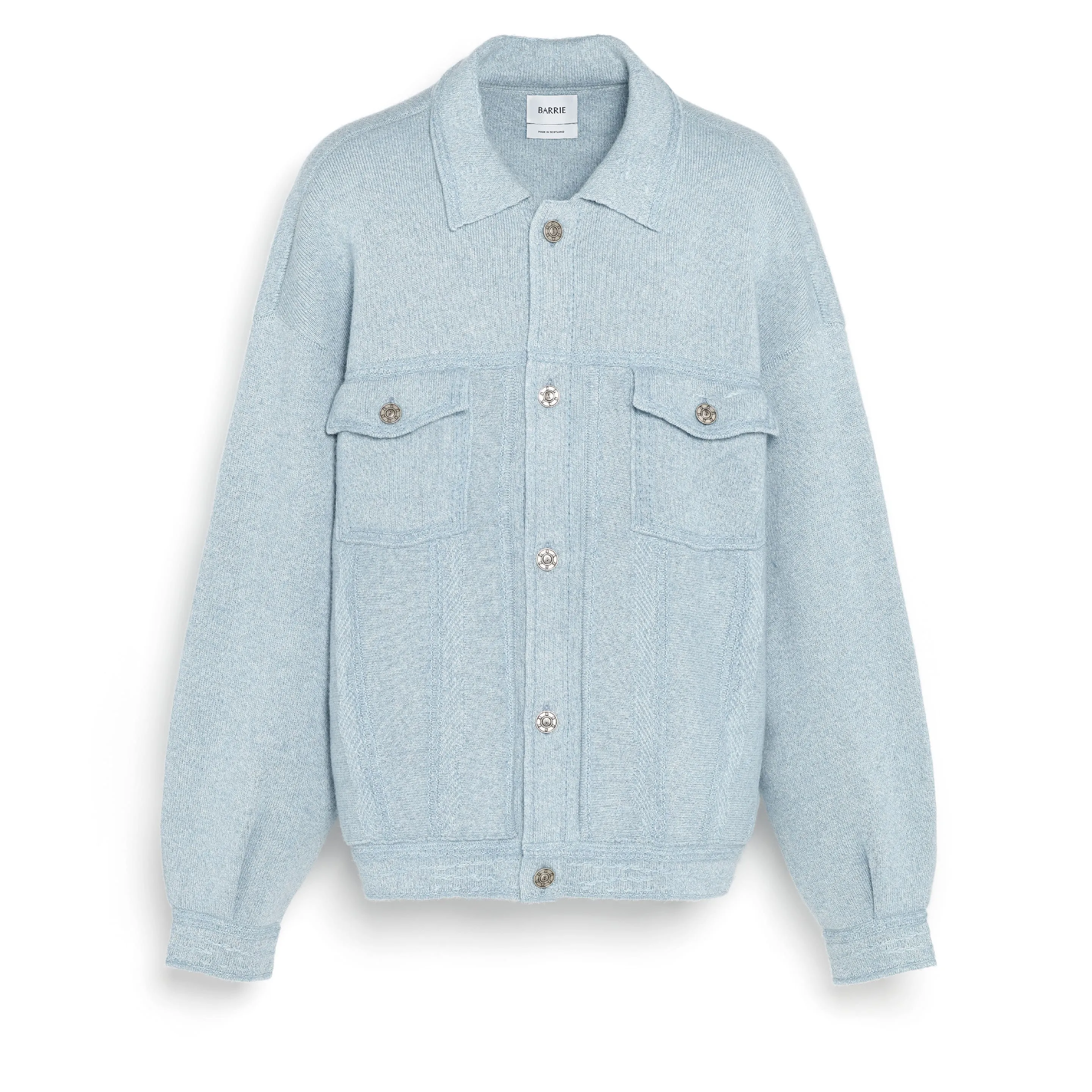 Veste Denim oversize en cachemire et coton sold by Barrie